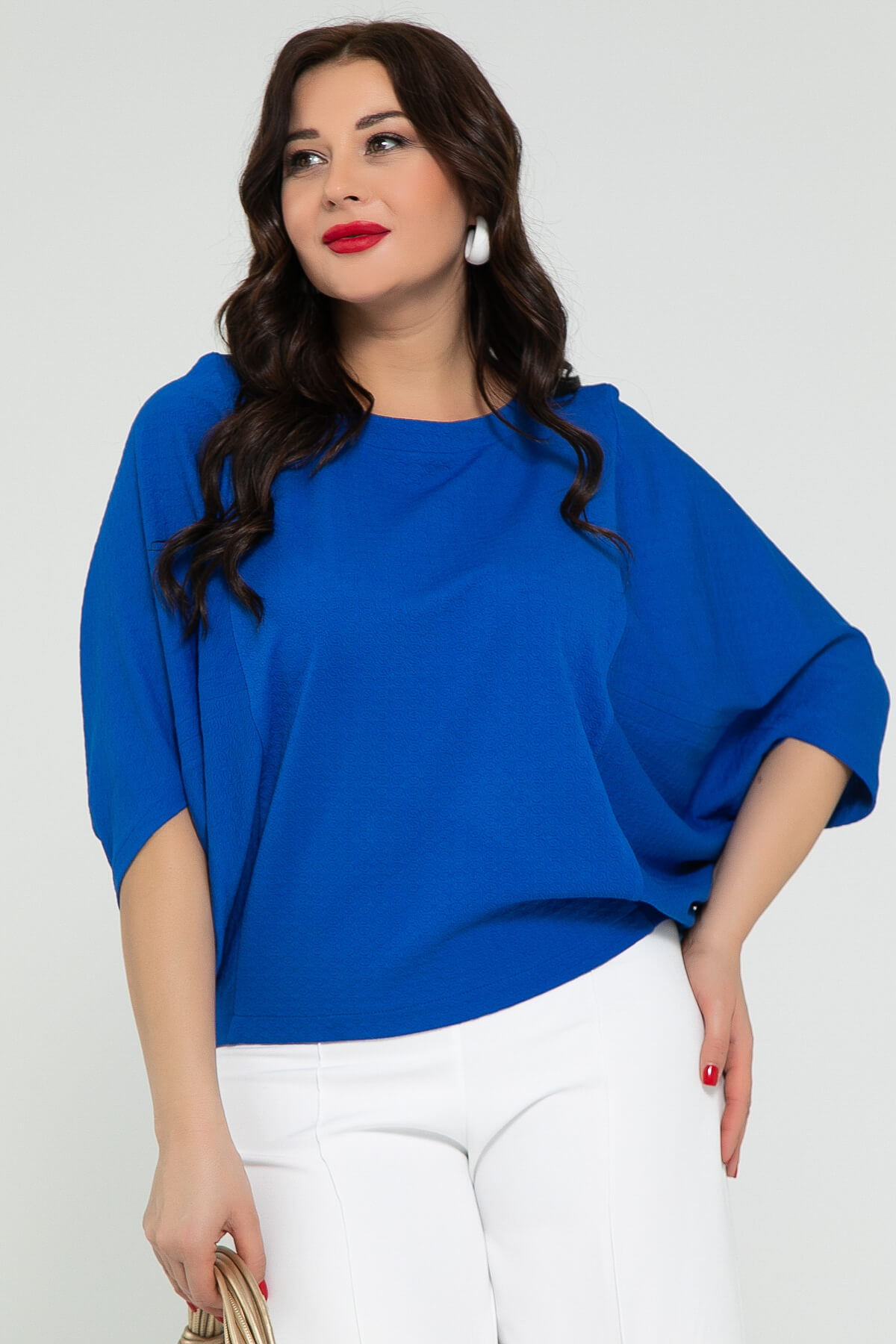 Блуза Шармель (синяя) Б12912-16М
