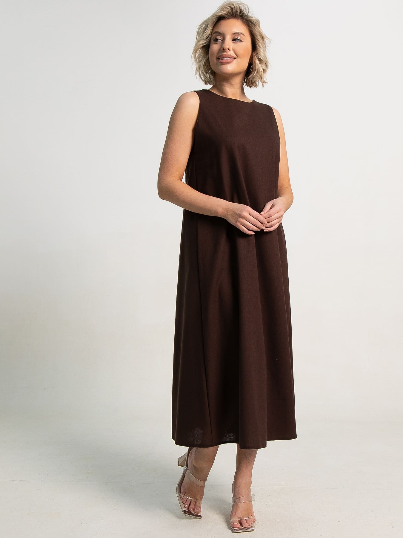 Платье Люси (шоколад) П15613-25М