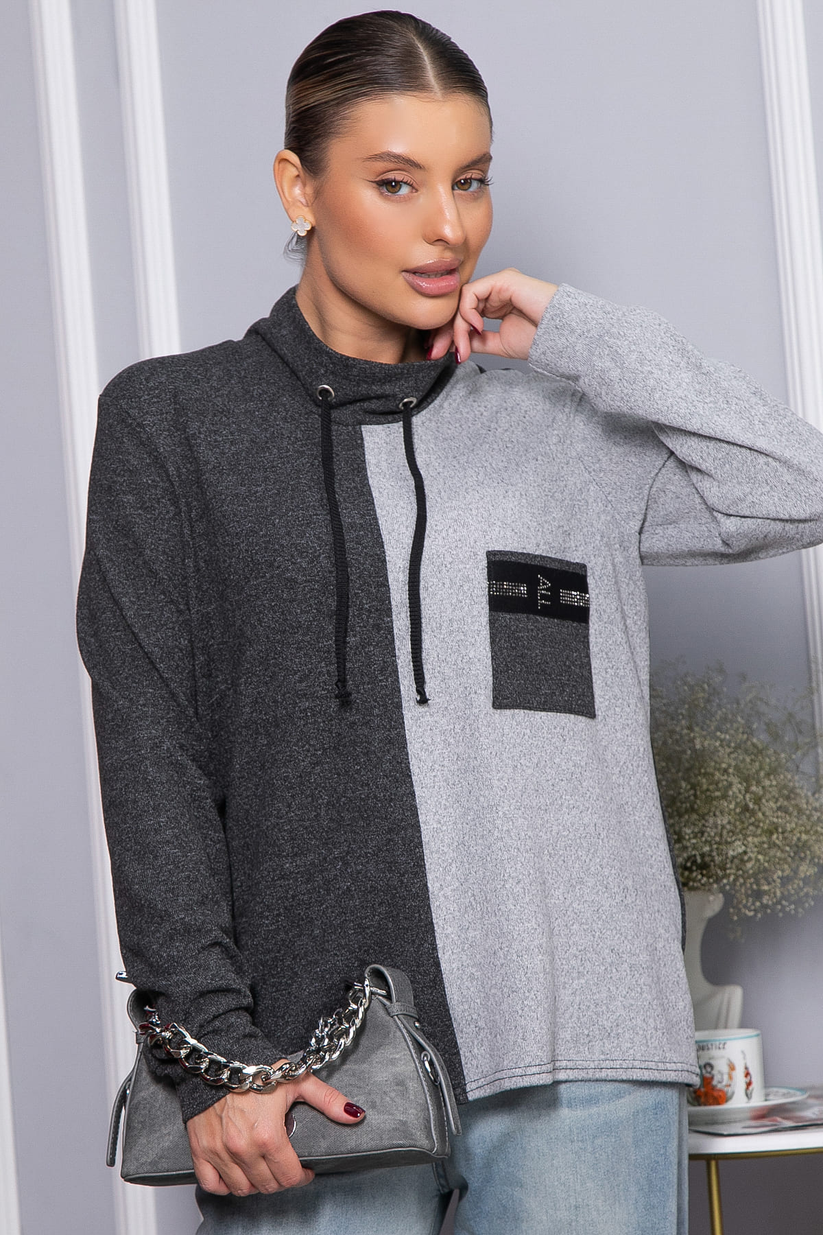 Джемпер Сорелия (серый) Б14378-50М