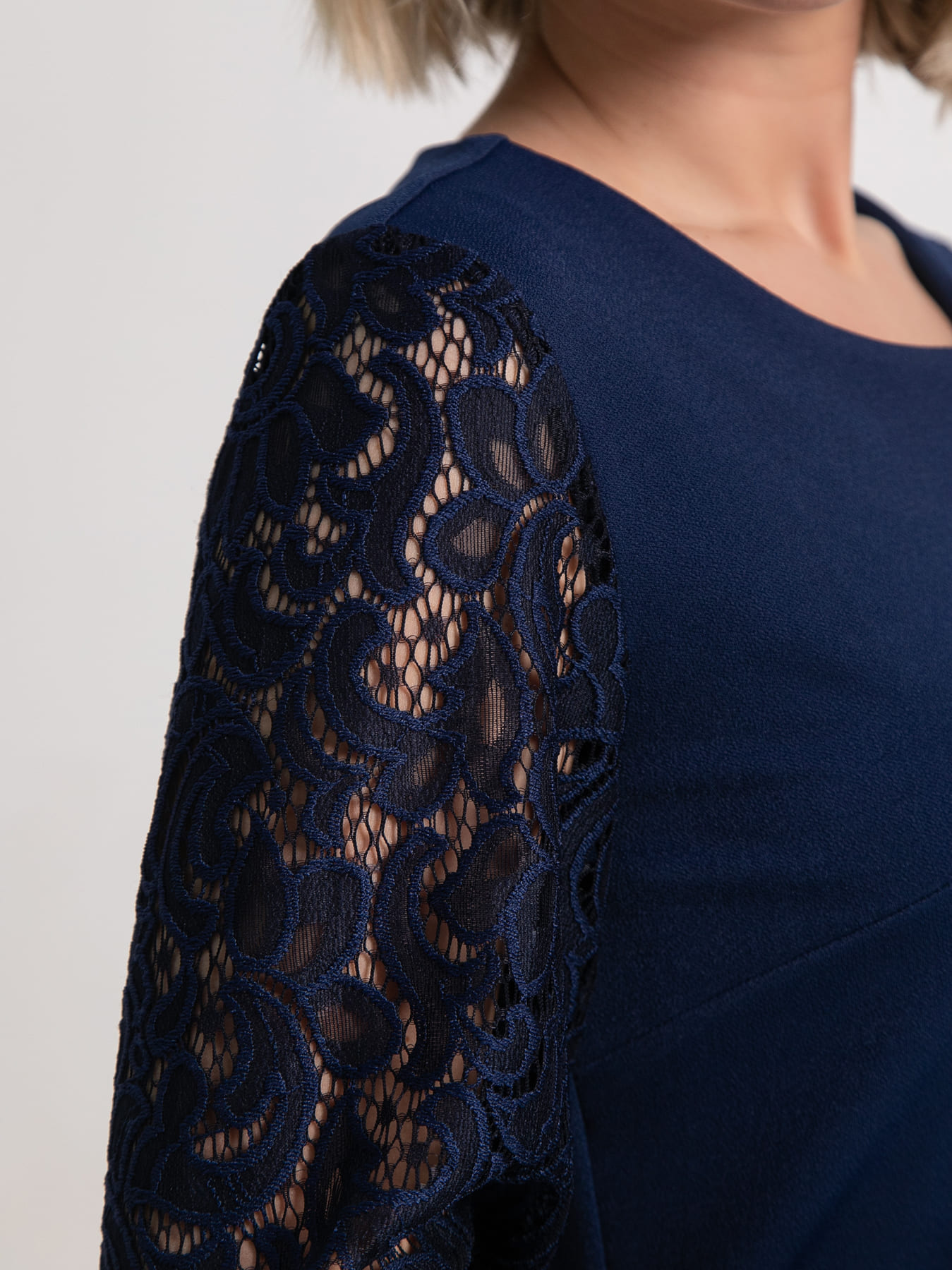 Платье Шарли (темно-синее) П15251-18М