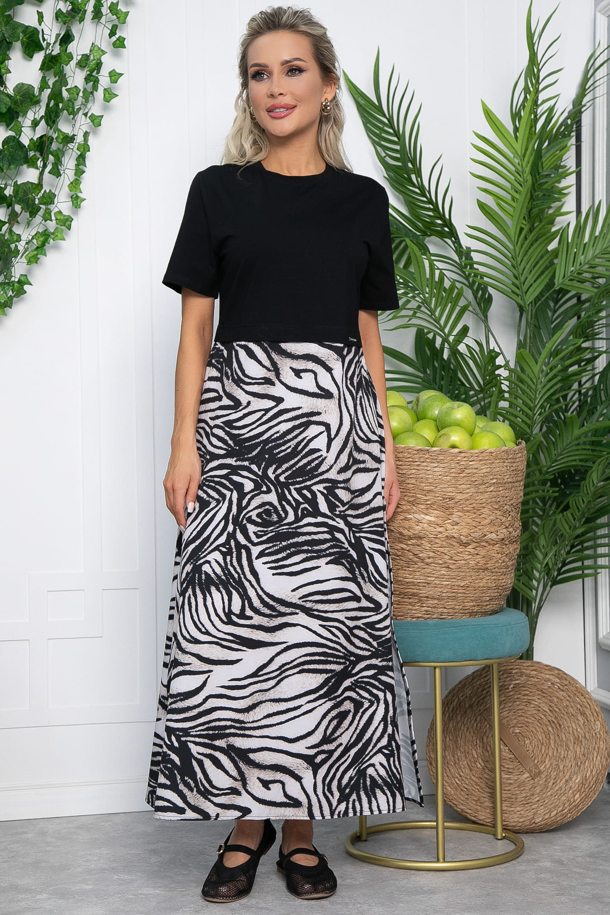 Платье Мелони (зебра) П13529-41М