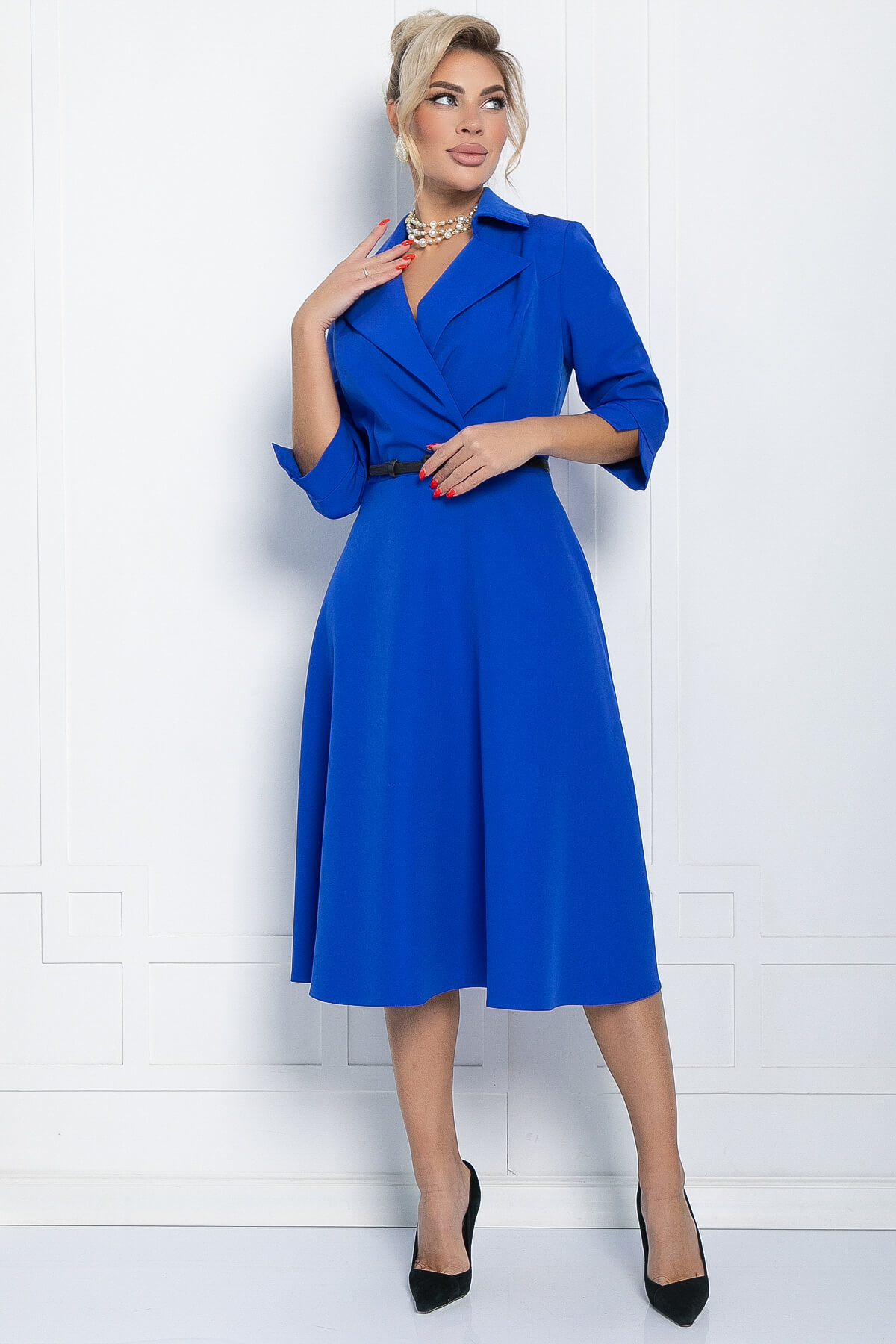 Платье Лесли (синее) П11518