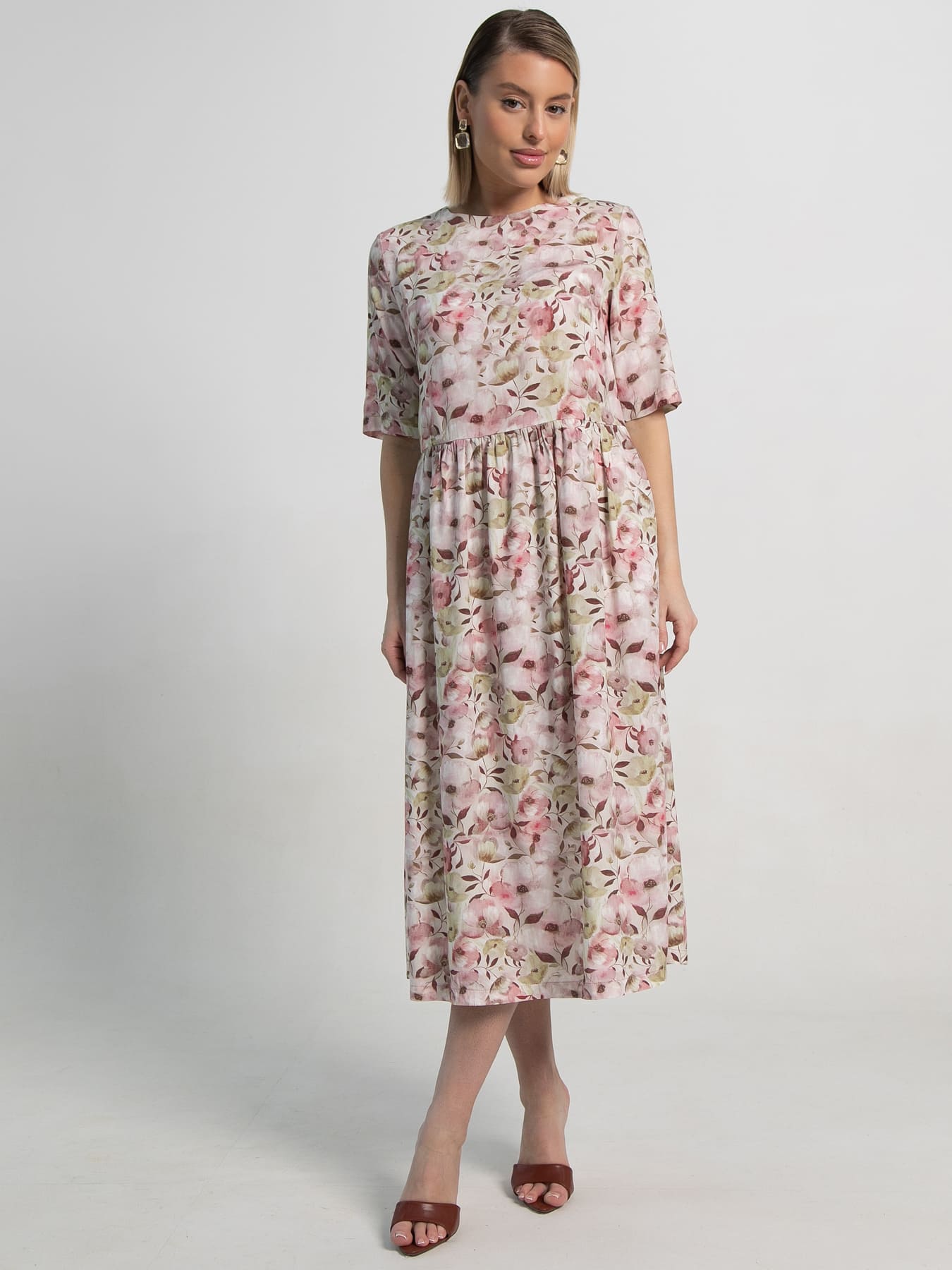 Платье Синтия (пыльная роза) П15516-25М