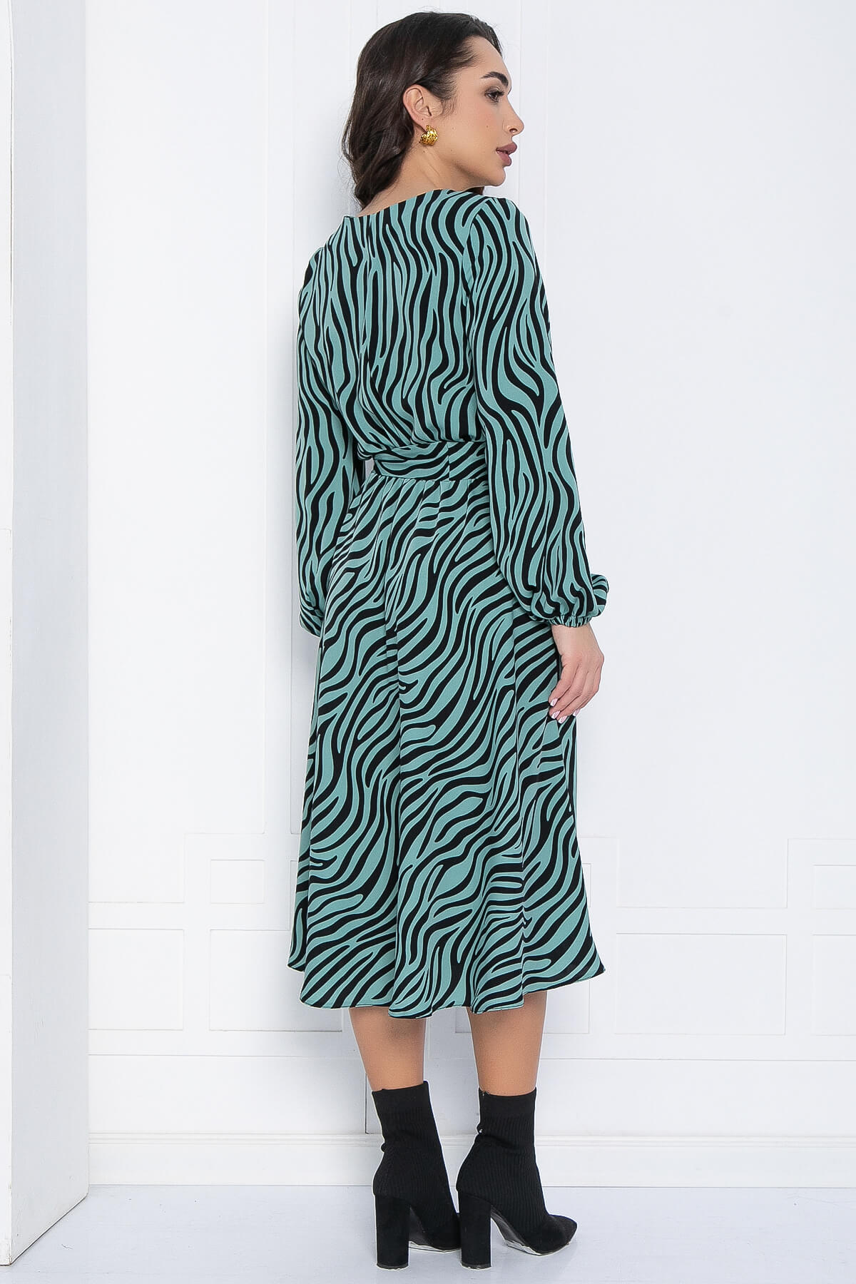 Платье Трепетная нежность (зеленое) П12538-8