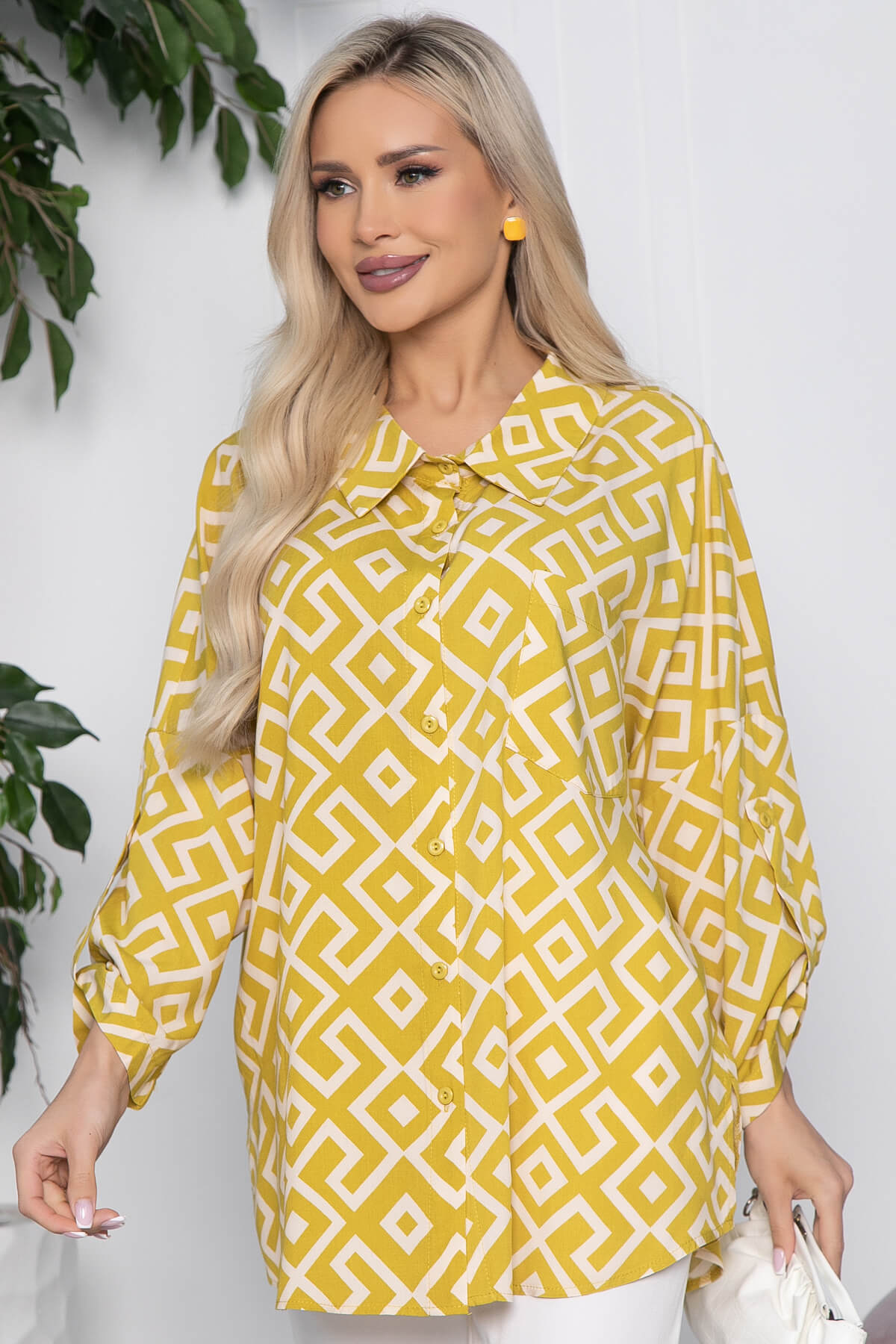 Рубашка Лето (лайм) Б10586