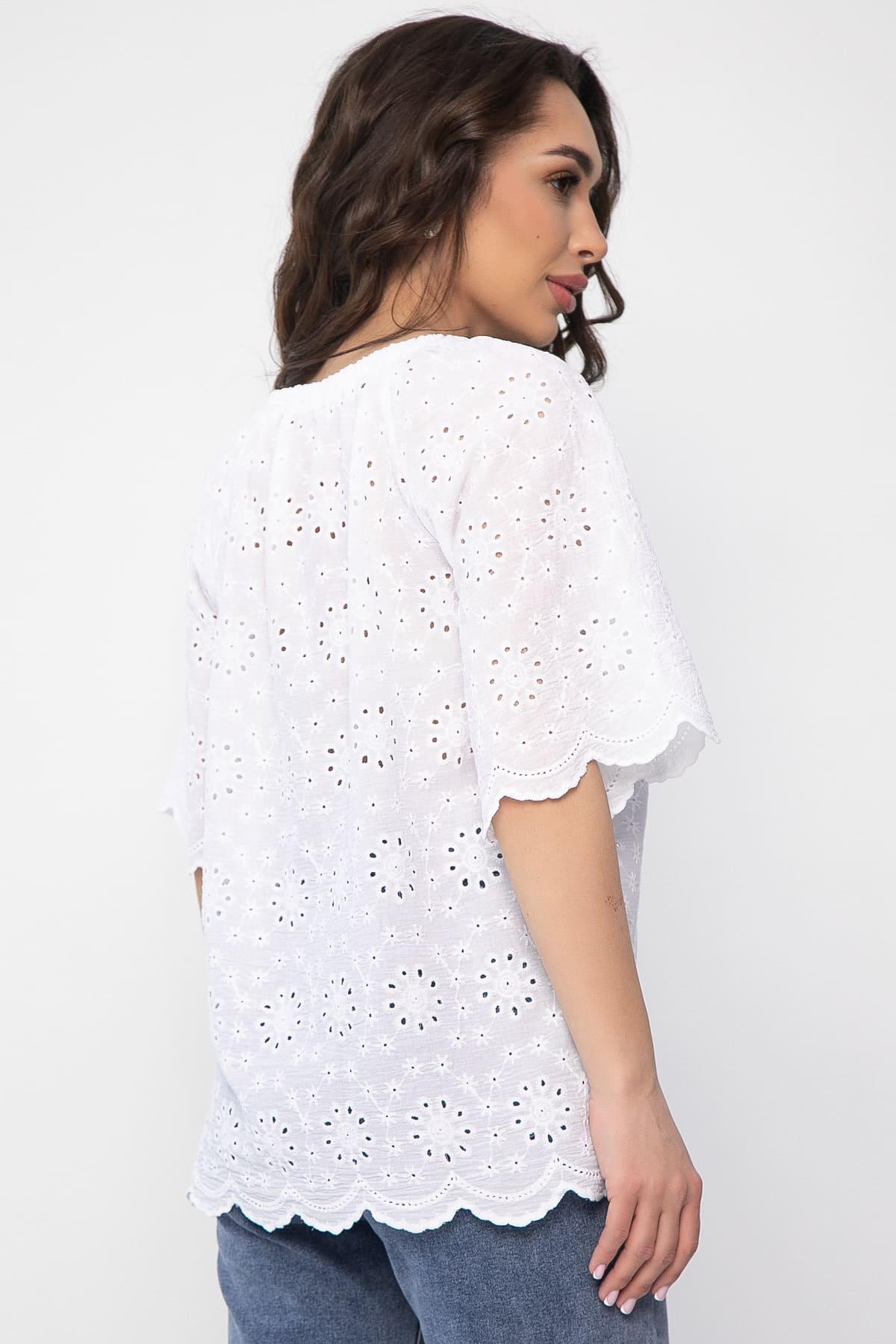 Блуза Воздушная (белая) Б13571-2М