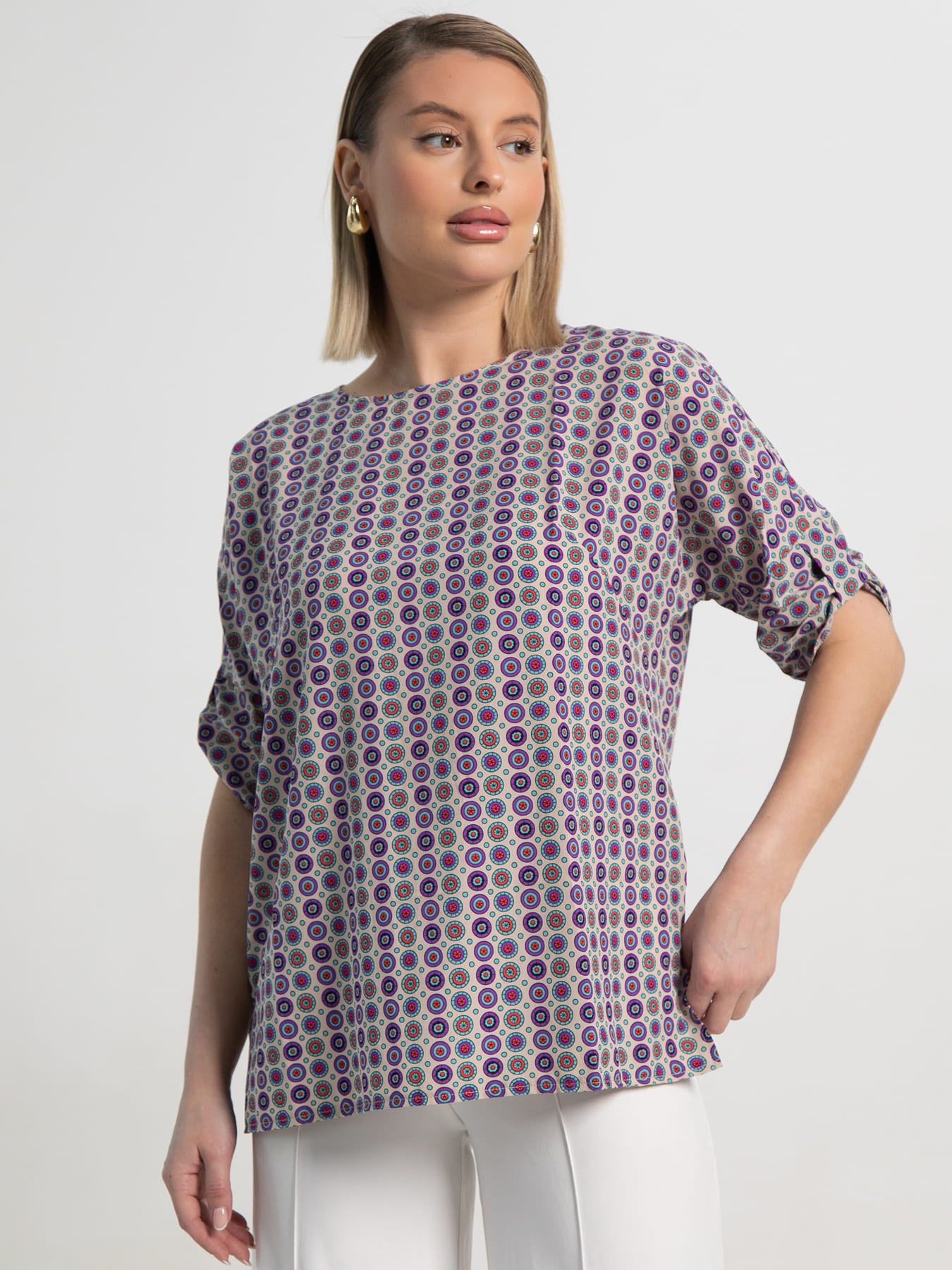 Блуза Альбера (сиреневая) Б15518-30М