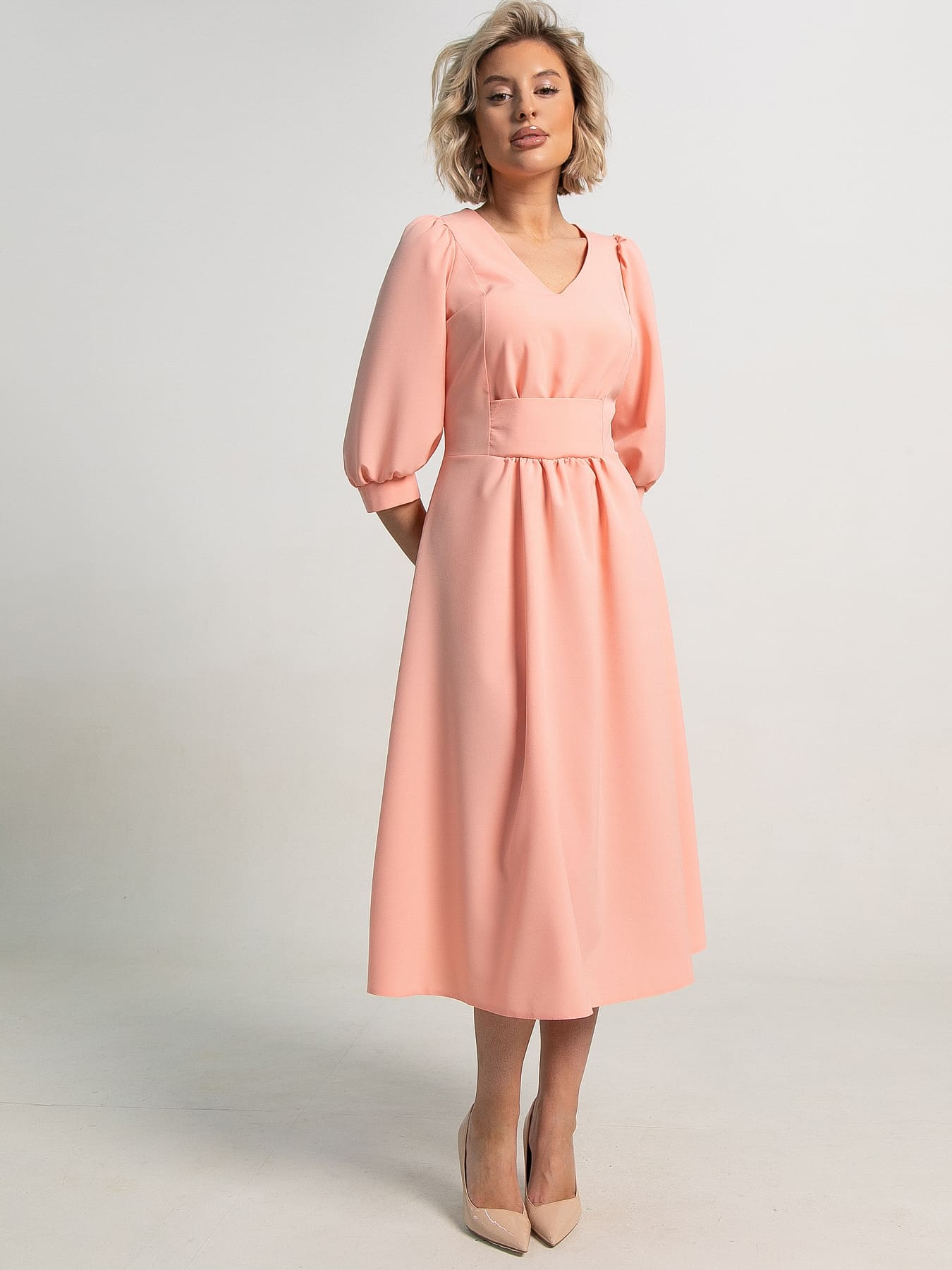 Платье Мадлен (персик) П15623-18М