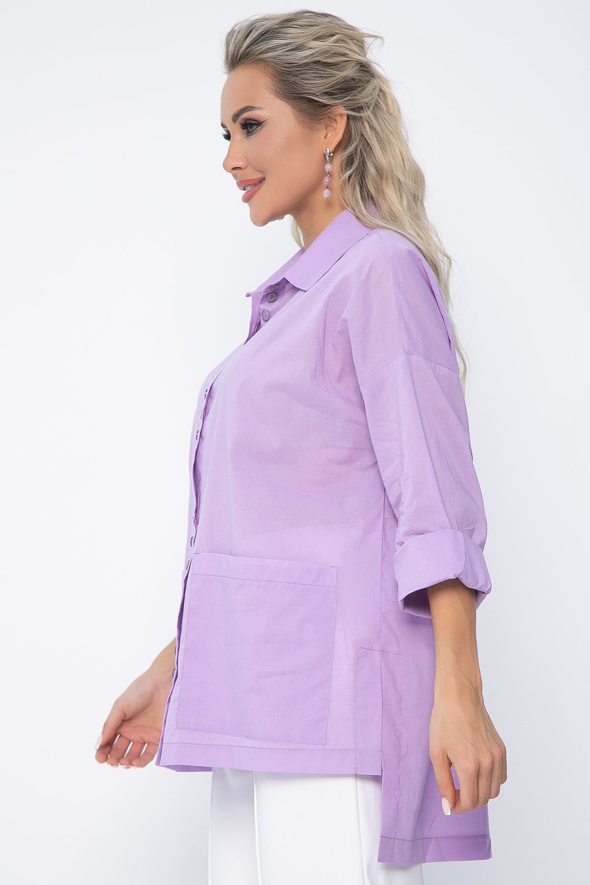 Рубашка Безупречный вкус (сиреневая) Б13626-29М