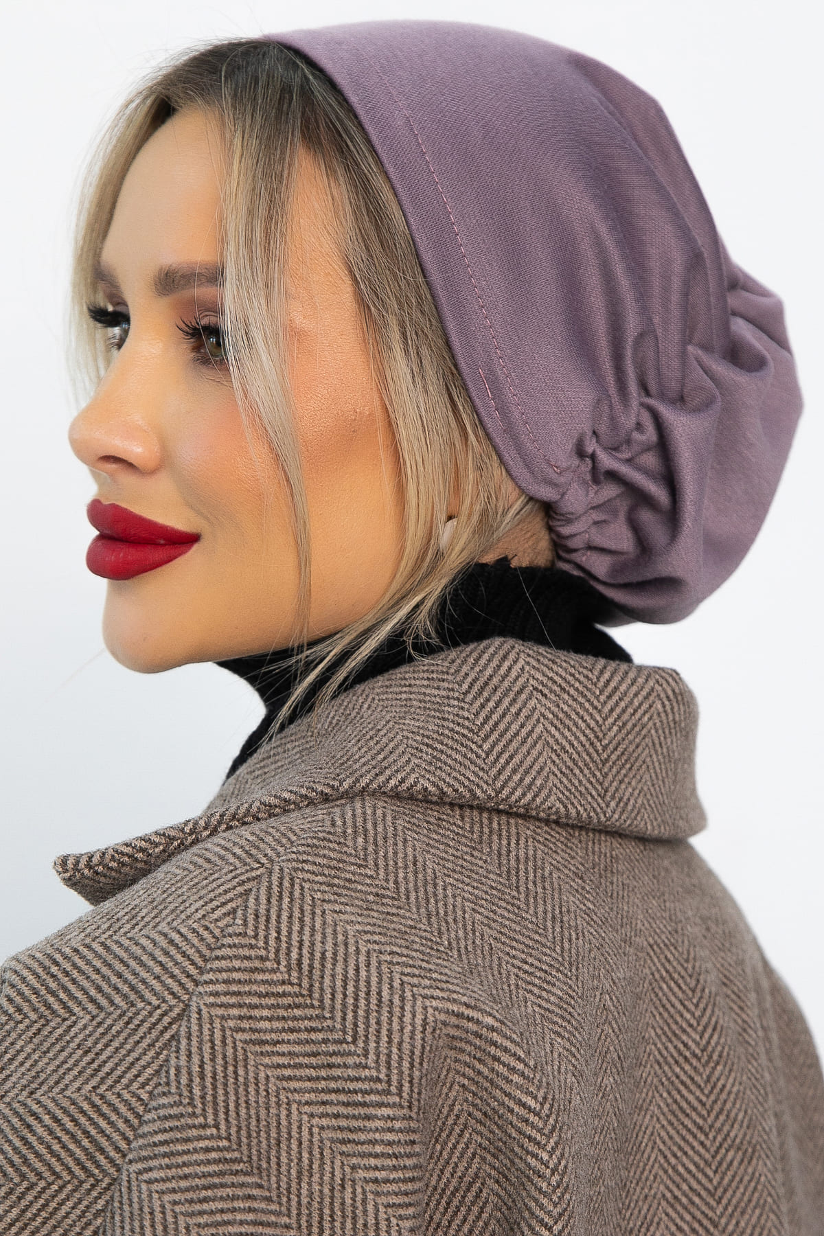 Чалма с резинкой (лиловая) ЧР1-23М