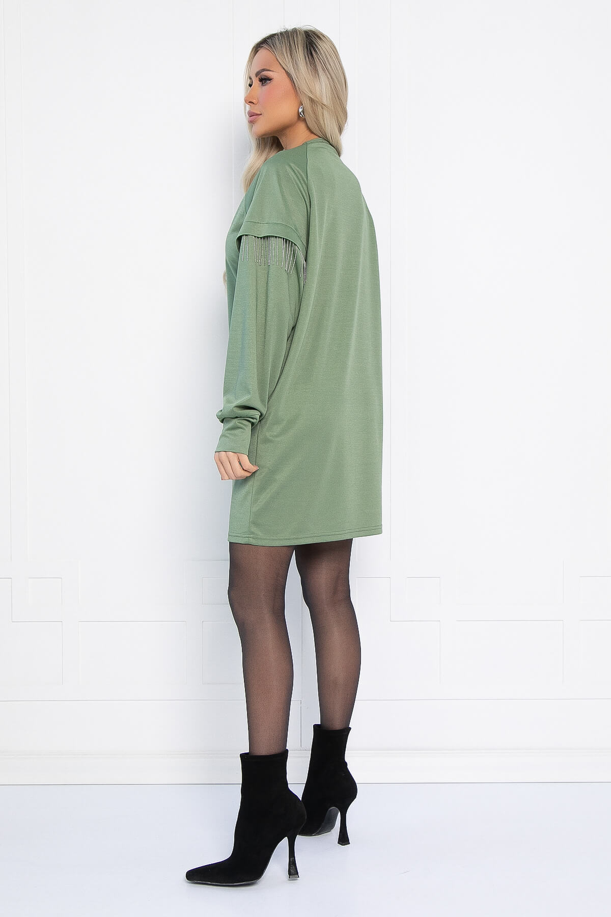 Платье Стелла (оливковое) П12706-5