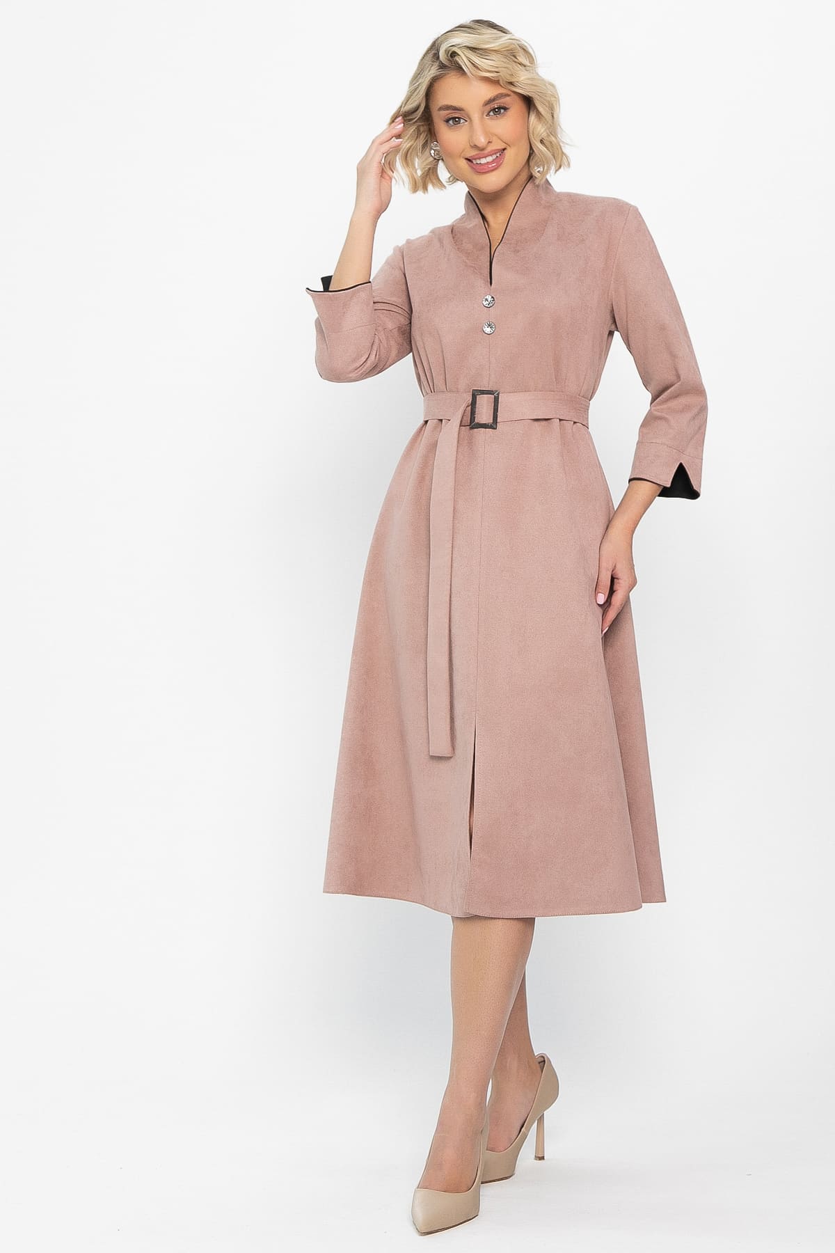 Платье замшевое Дарьяна НЬЮ (чайная роза) П14650-18М