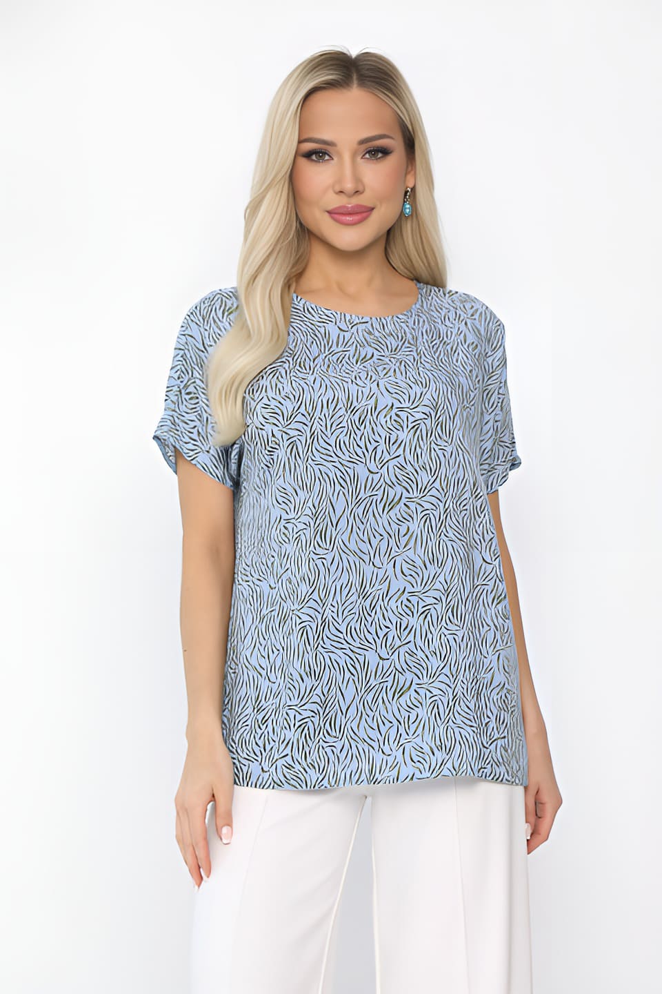 Блуза Кармен (голубая) Б13724-30М