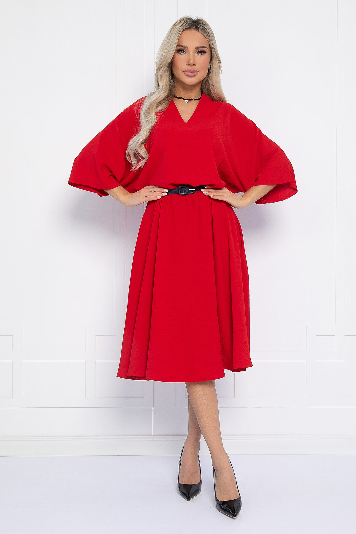 Платье Модера (красное) П12664-16