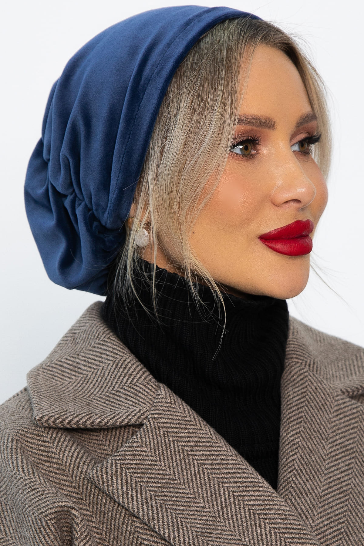 Чалма с резинкой (синяя) ЧР2-23М