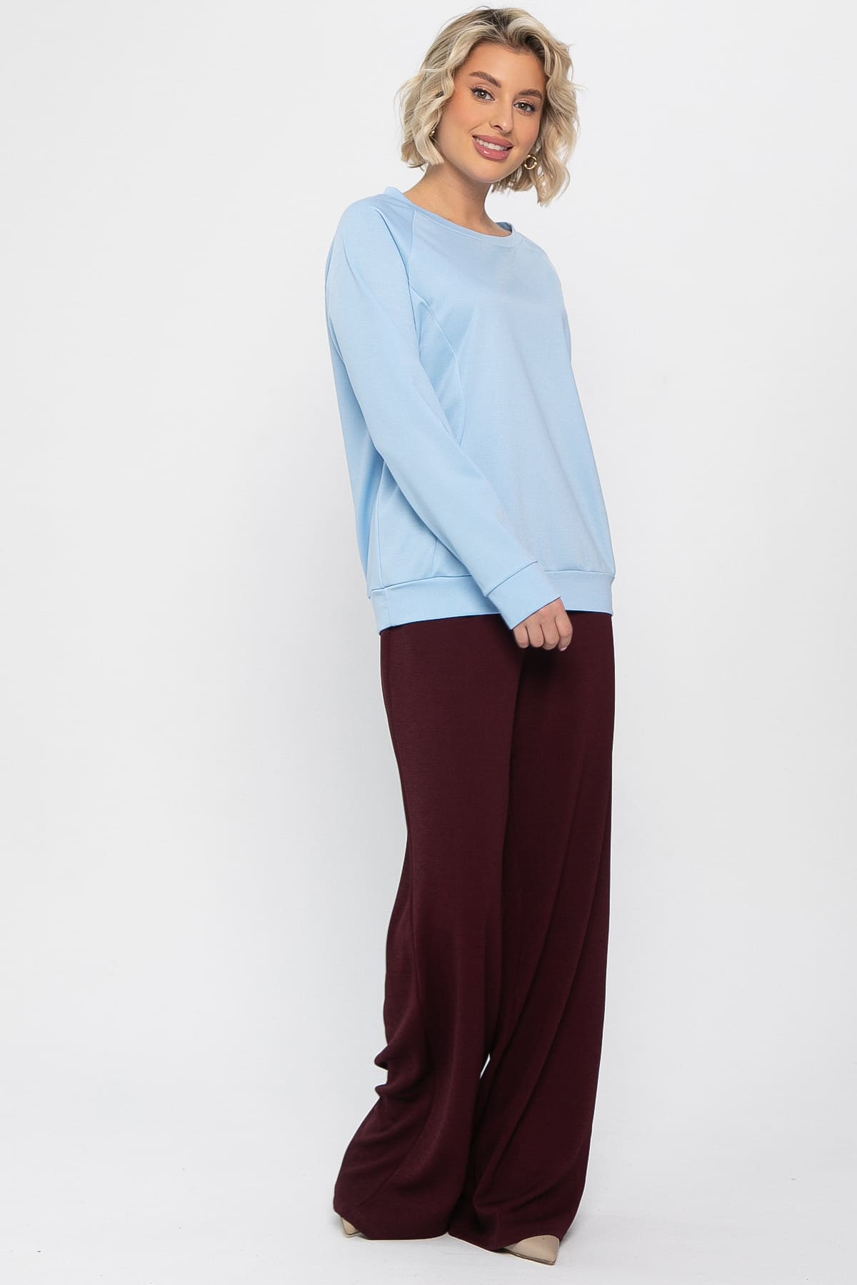 Костюм трикотажный Бергамо (голубой/бордо) К14654-10М