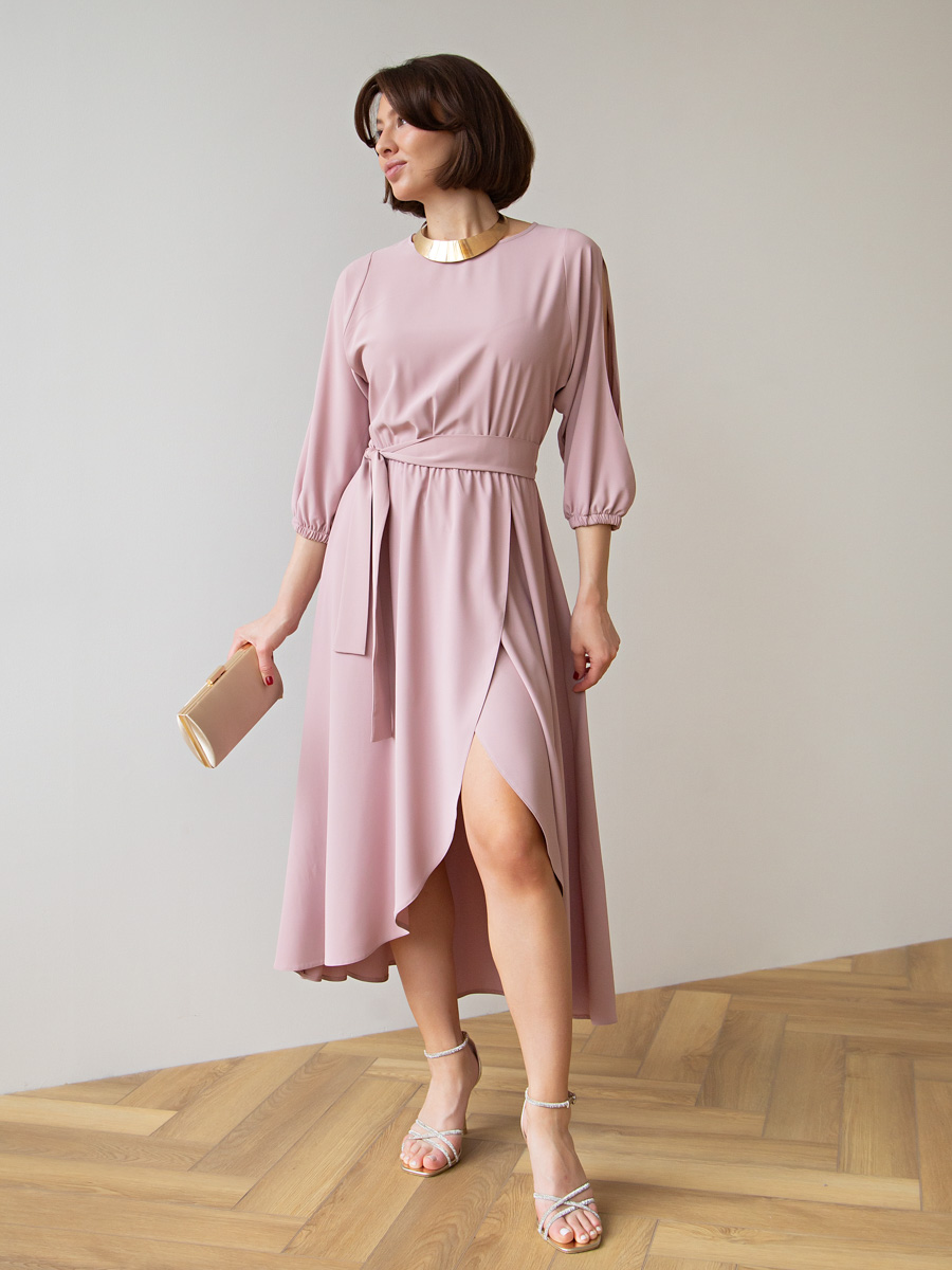 Платье Танго вдвоем (пудра) П15165-1М