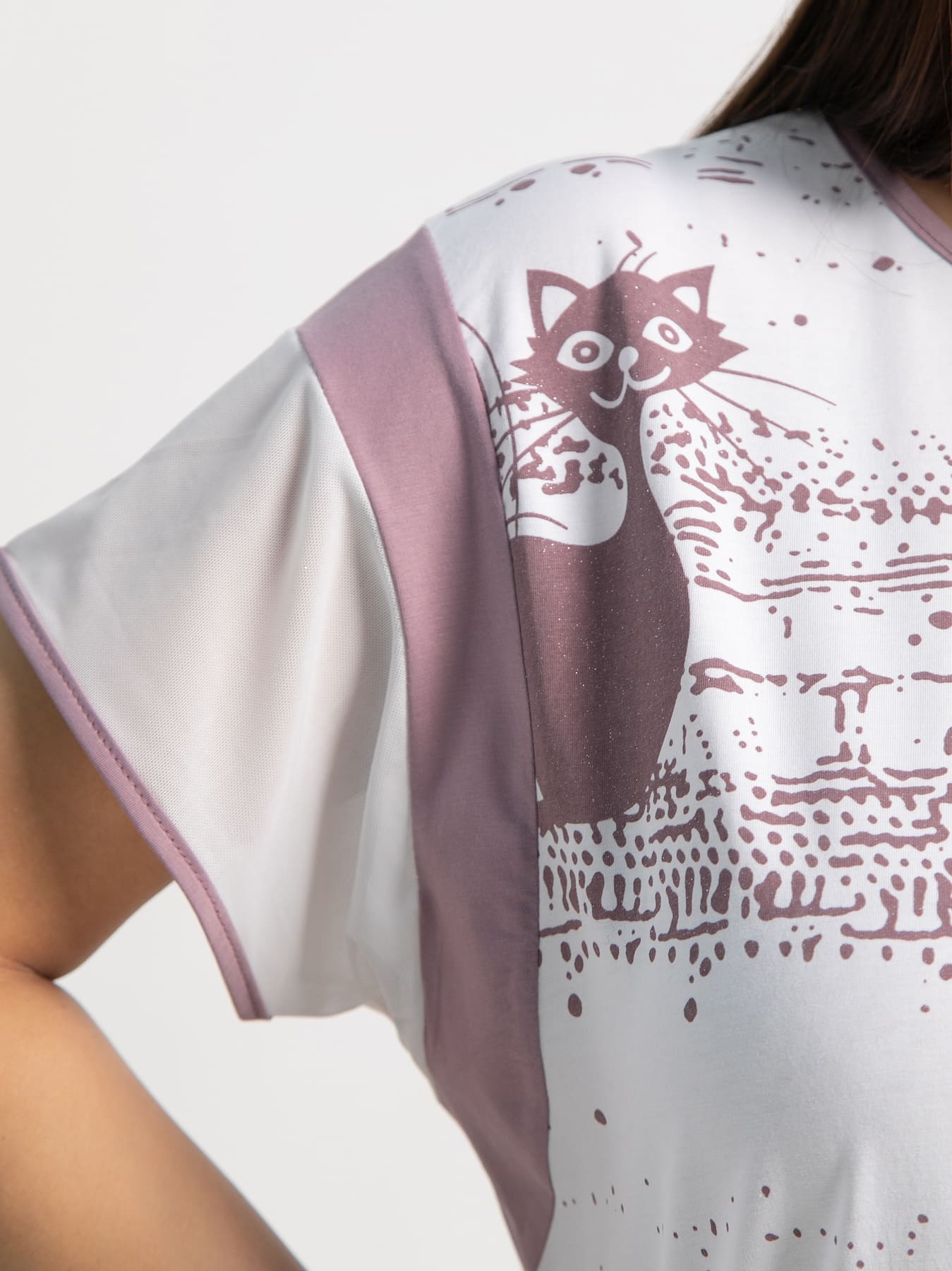 Блуза Алтея (белая/роза) Б15367-20М