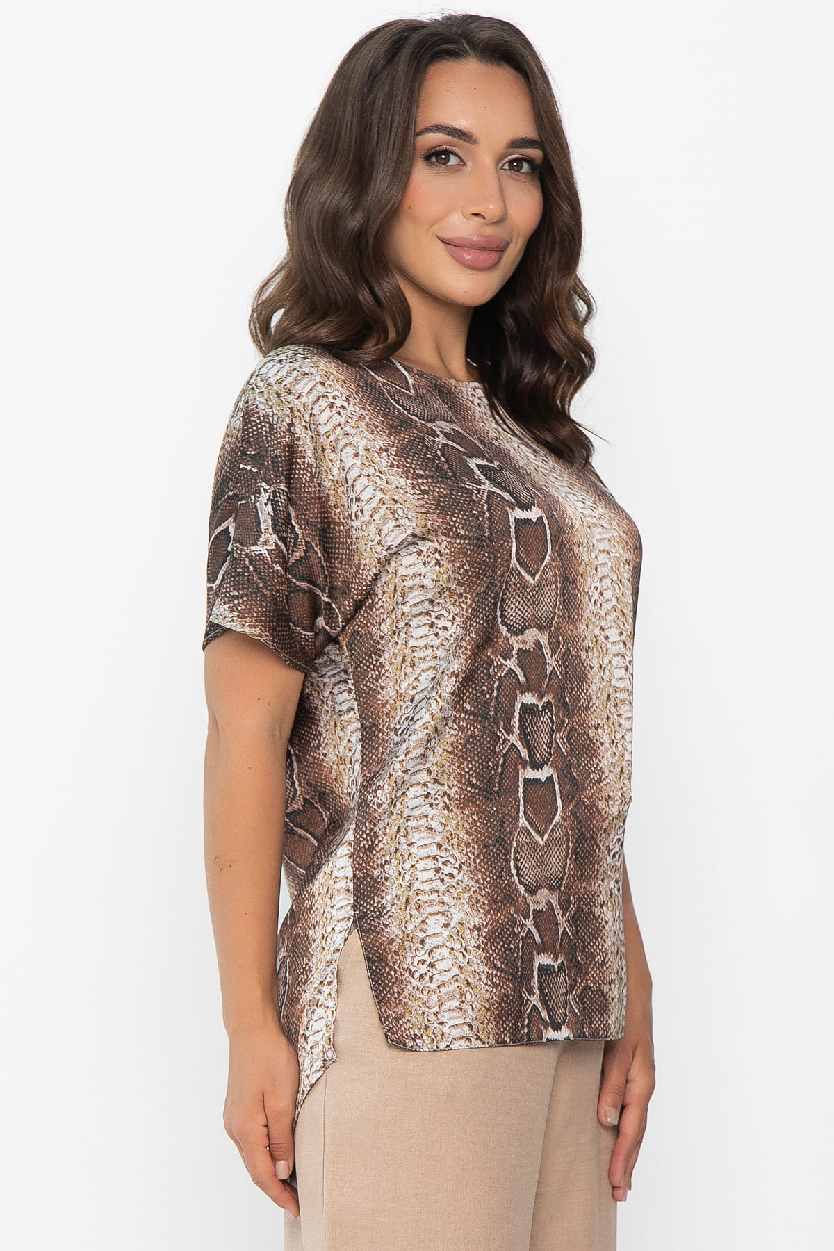 Блуза Морган (коричневая) Б14031-16М