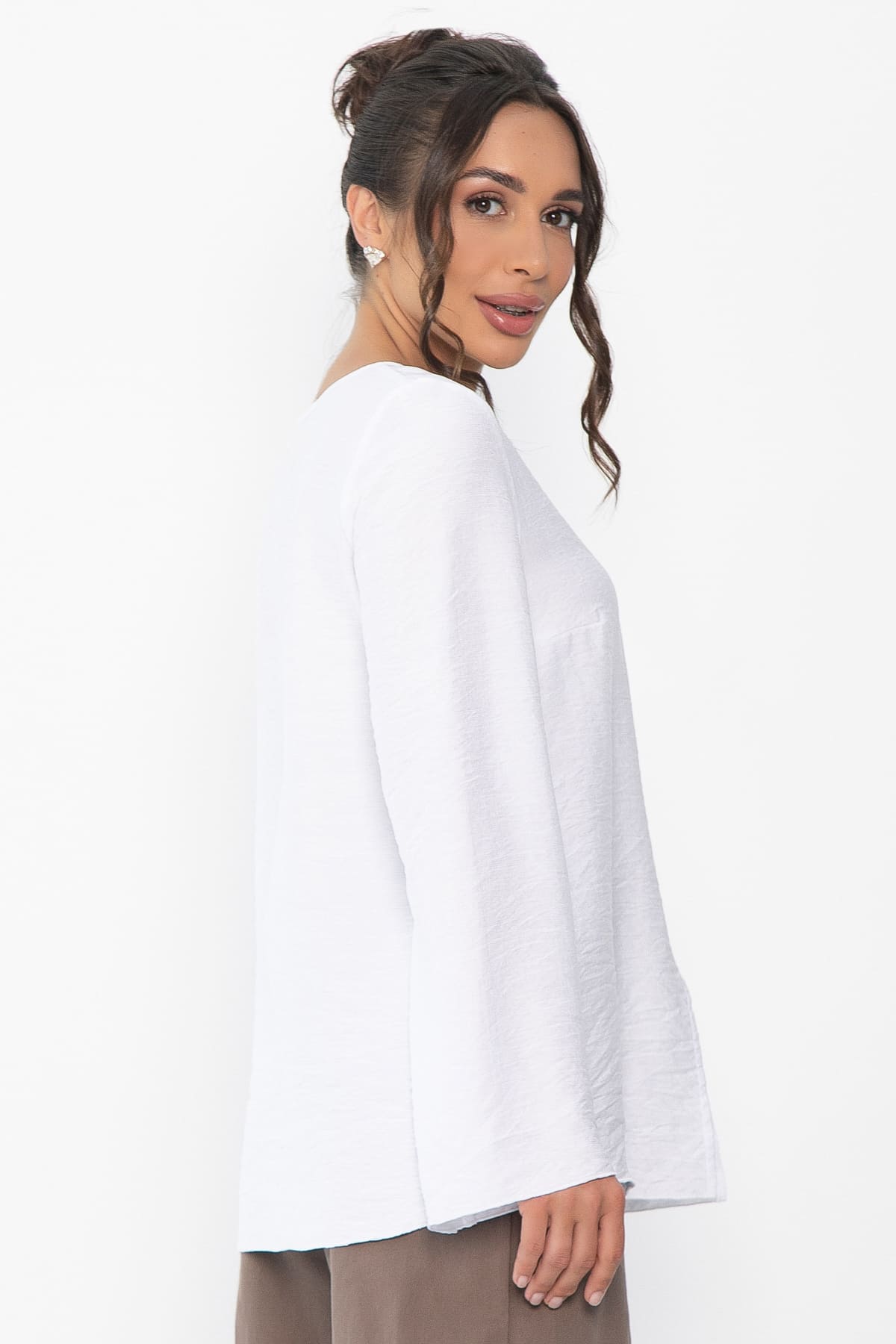 Блуза Римские каникулы (белая) Б13993-50М