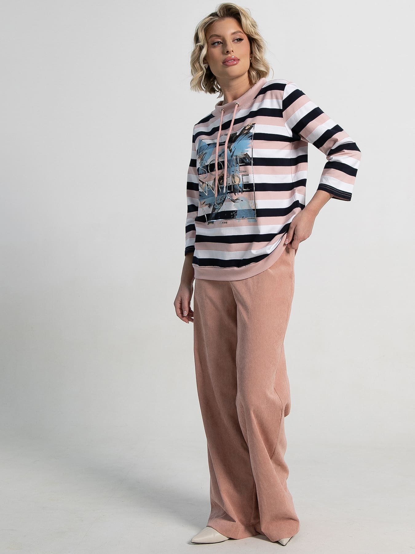 Джемпер Розалия (розово-синяя) Б15132-18М