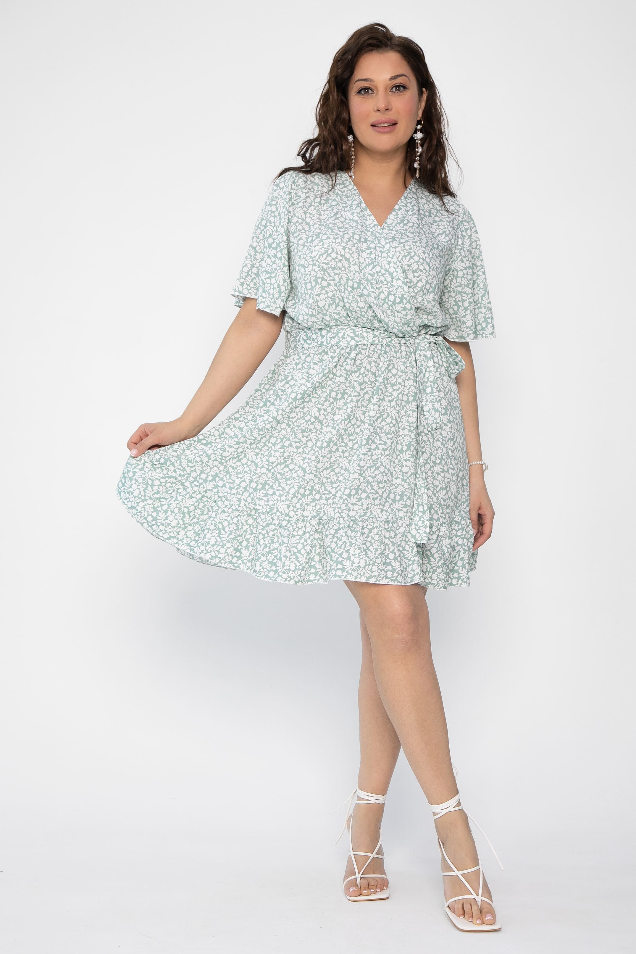 Платье Саванна (зеленое) П10559