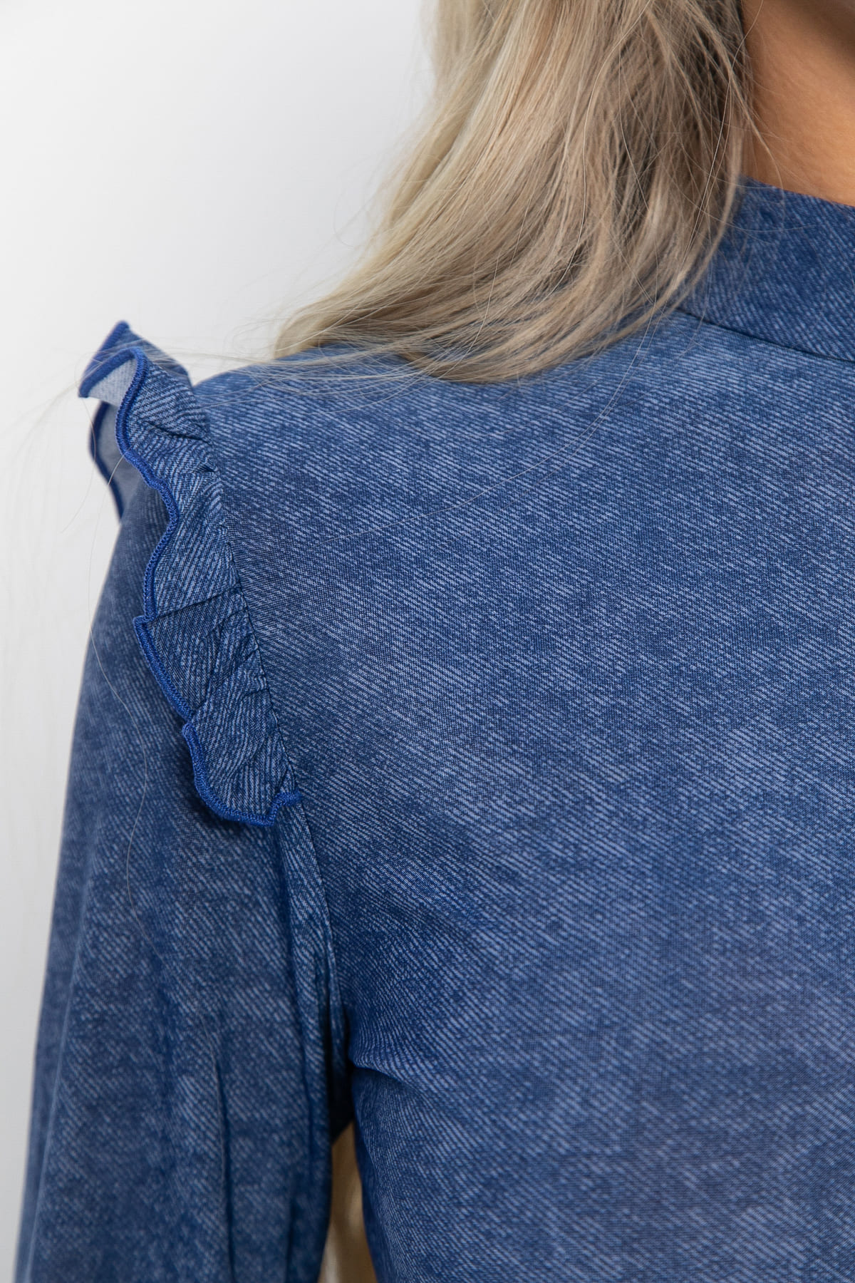 Блуза Синель (джинс) Б14994-50М