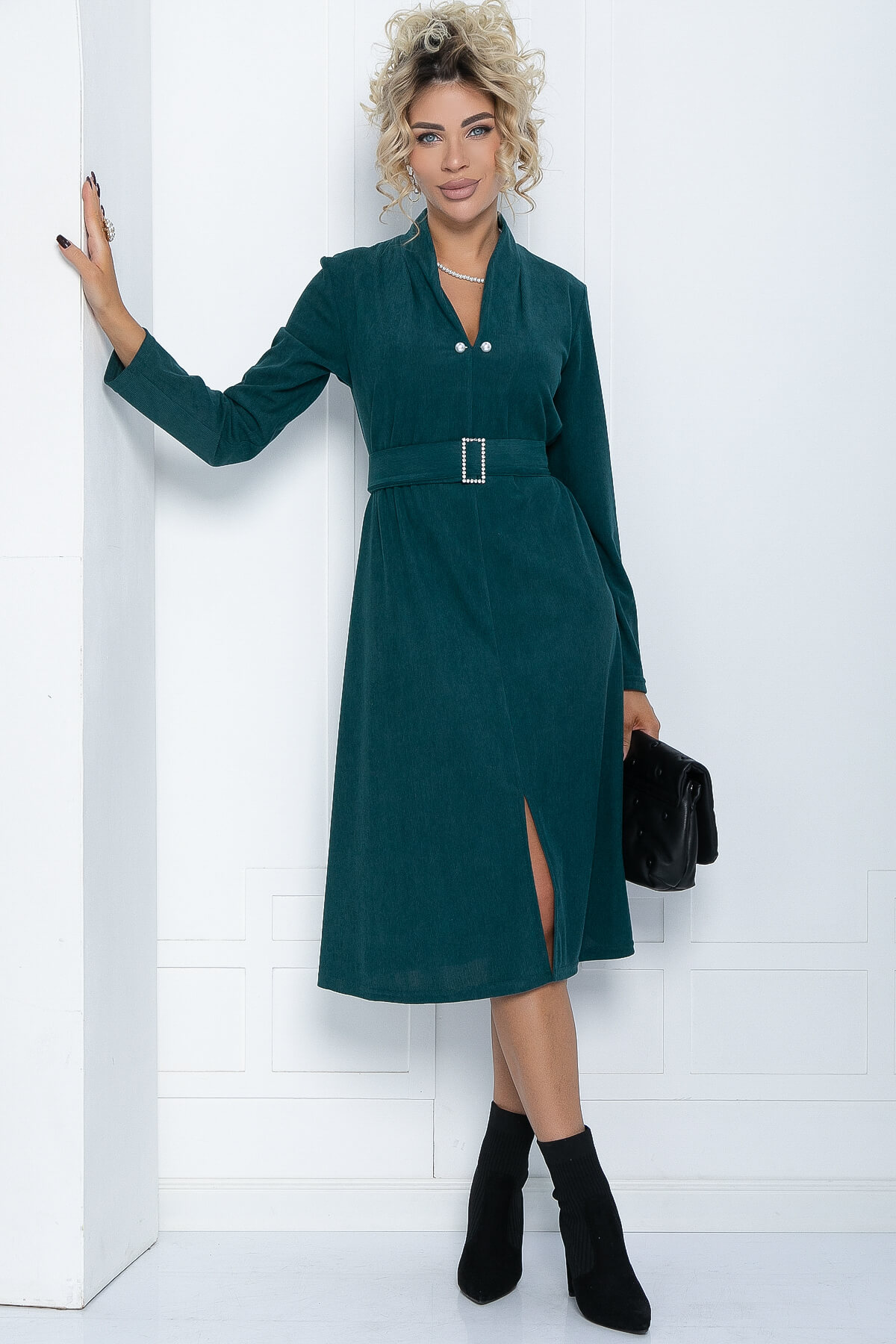 Платье Дарьяна НЬЮ (изумрудное) П12107