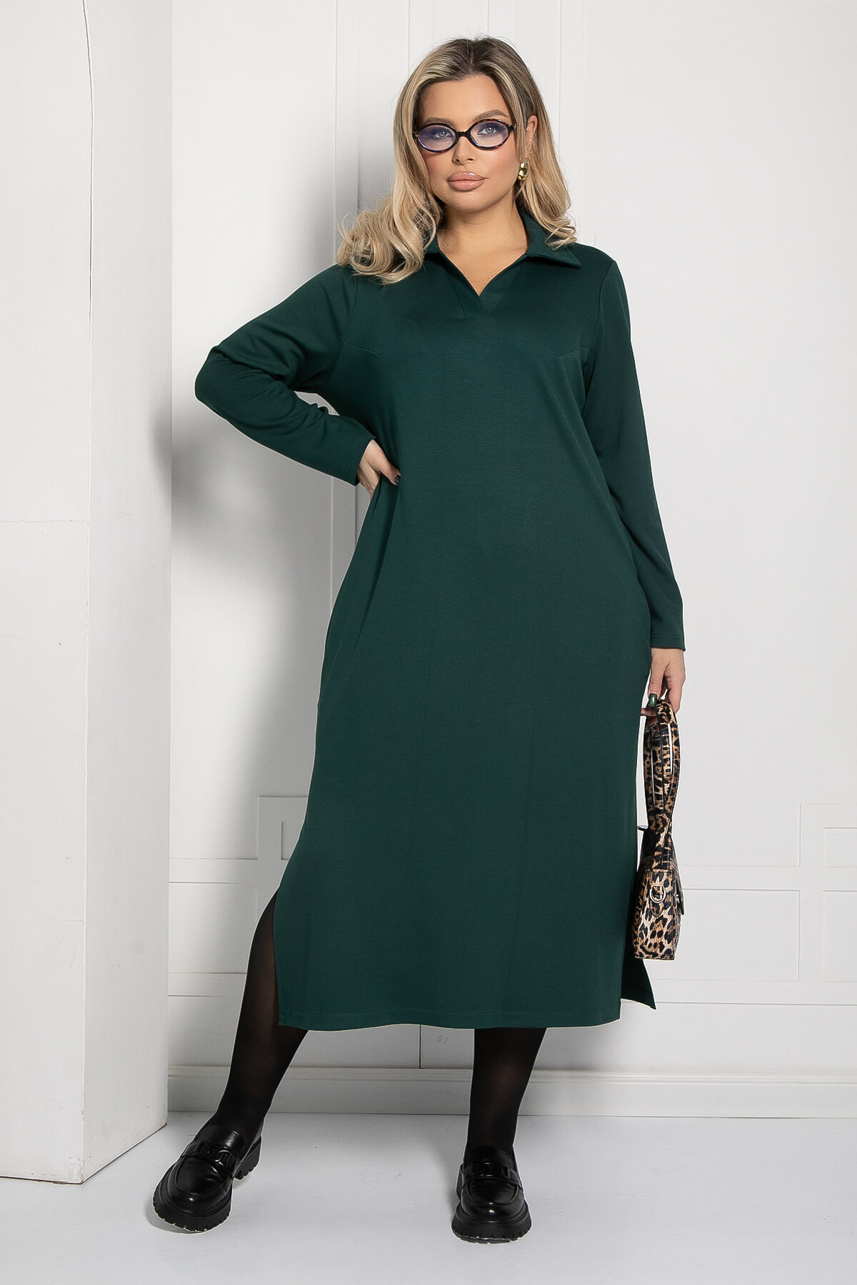 Платье Дидже (зеленое) П12711-37