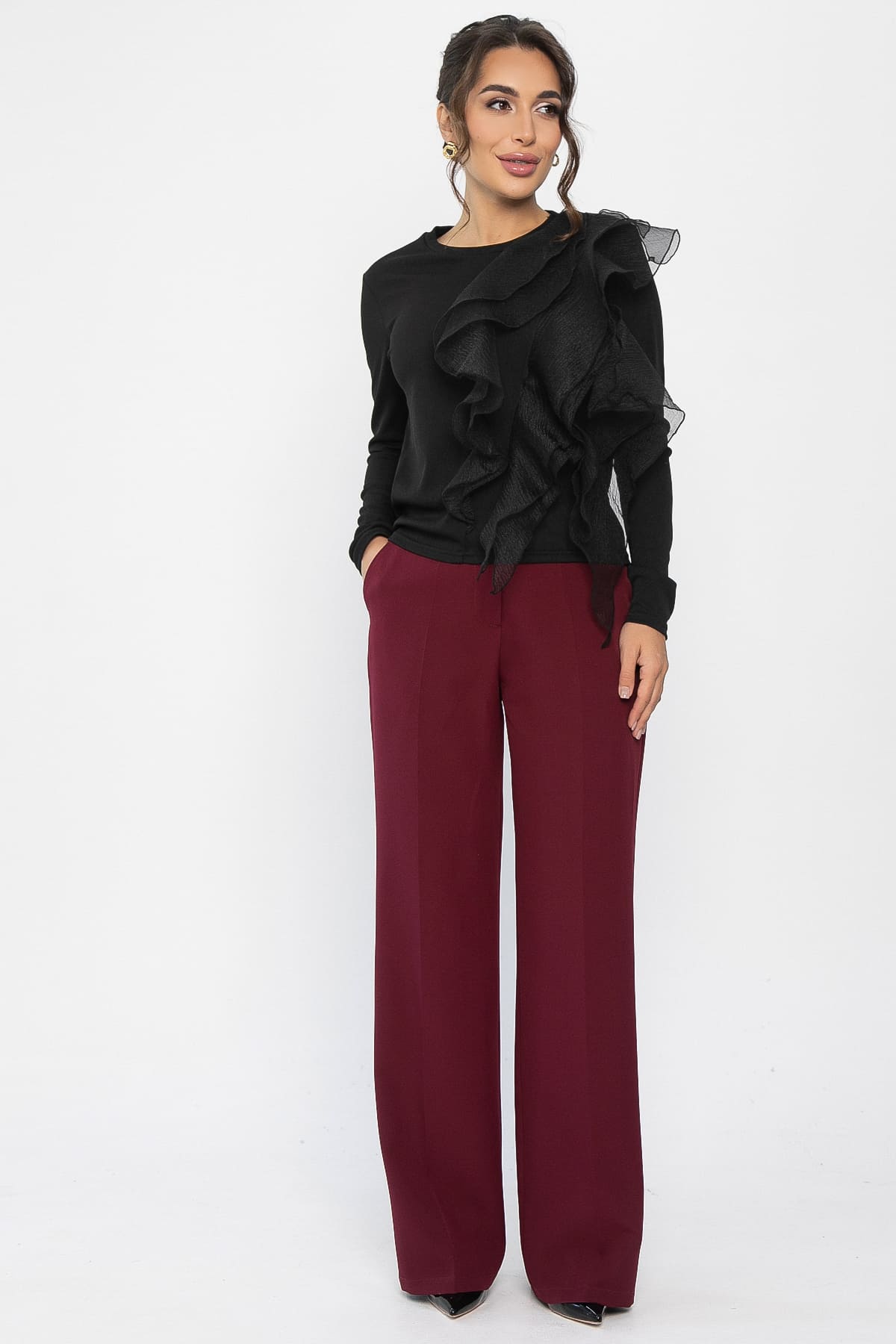 Блуза Риана (черная) Б14224-5М