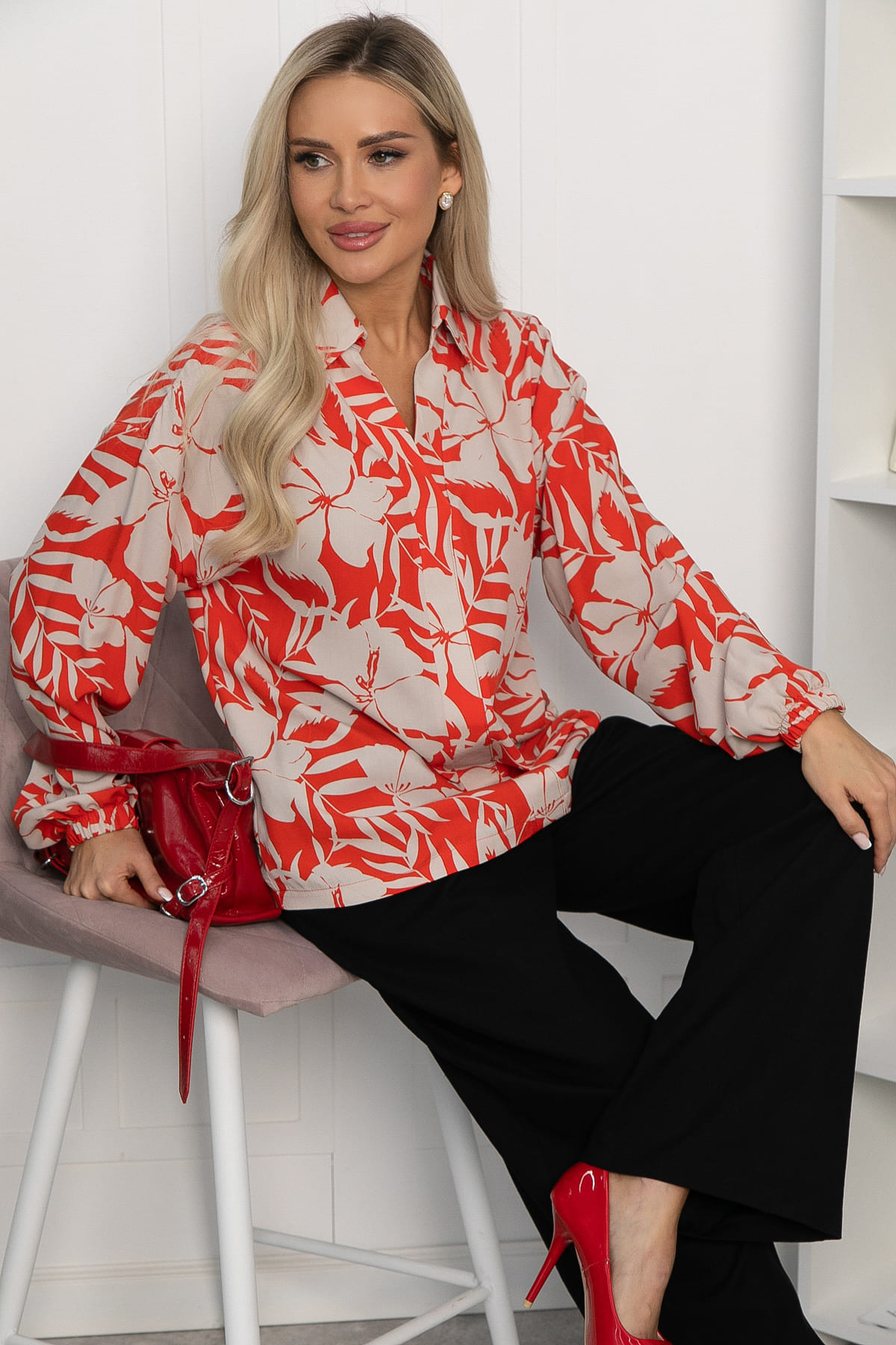 Рубашка Массандра (оранжевая) Б13761-25М