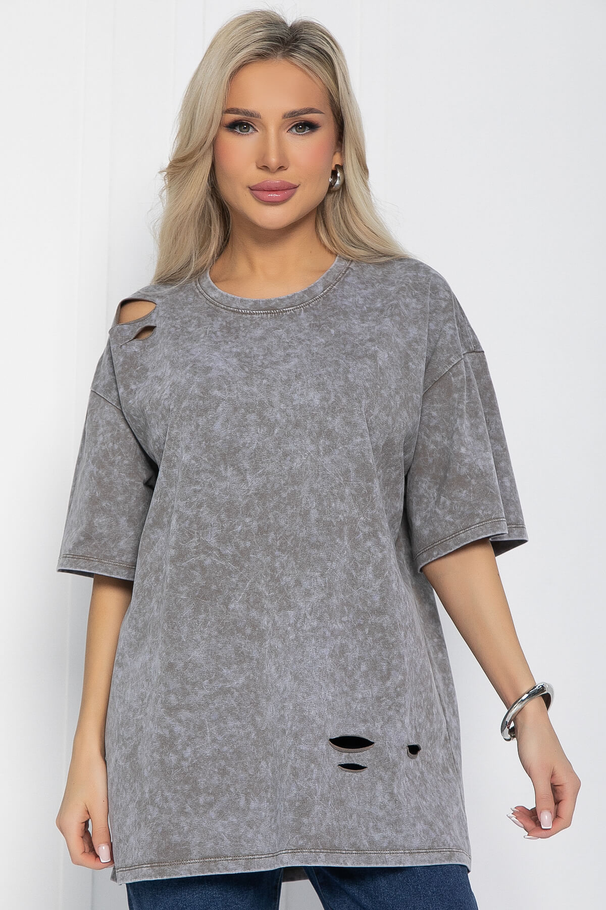 Футболка Микель (серая) Б12599-20