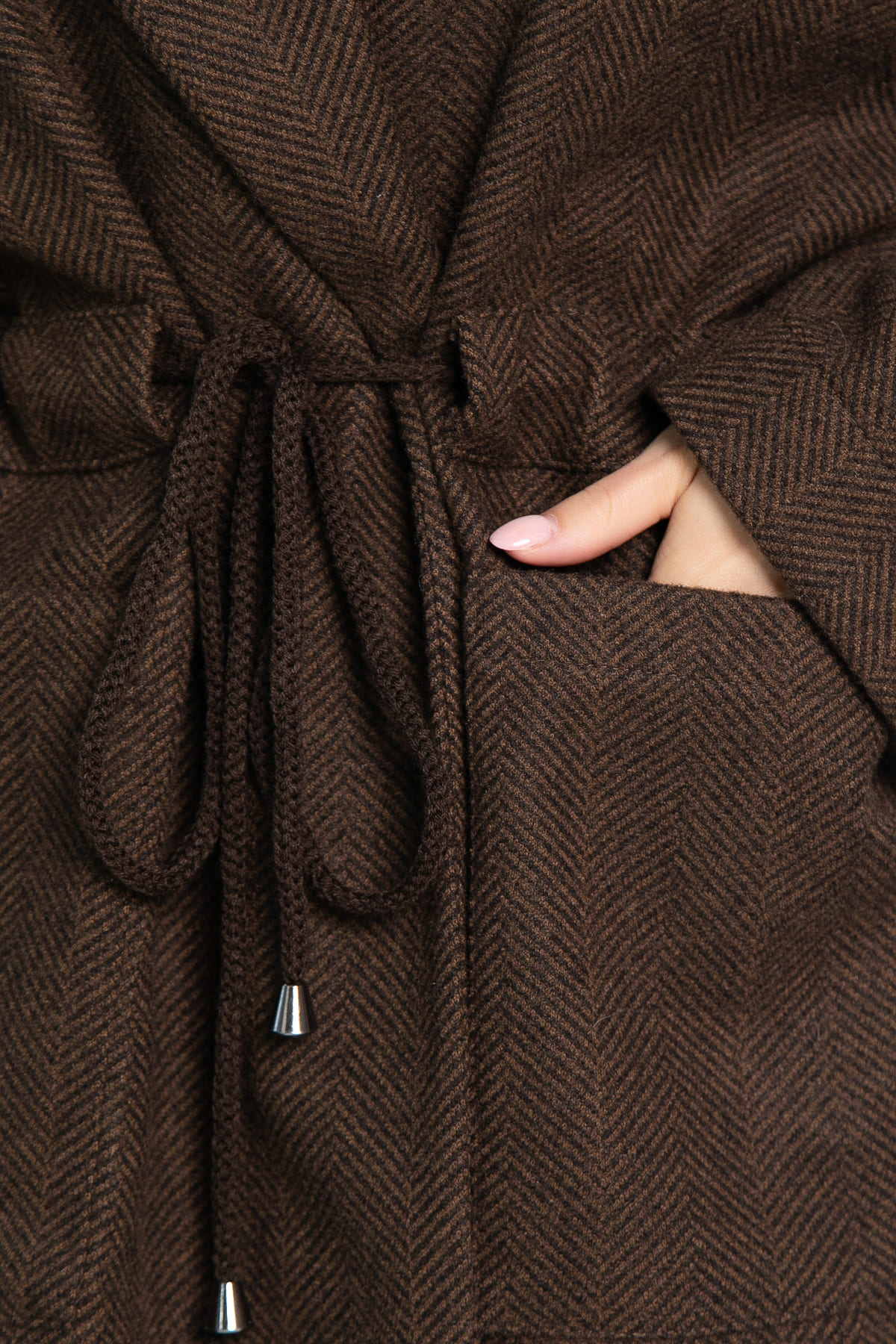 Пальто-пиджак (шоколад) Б15088-7М