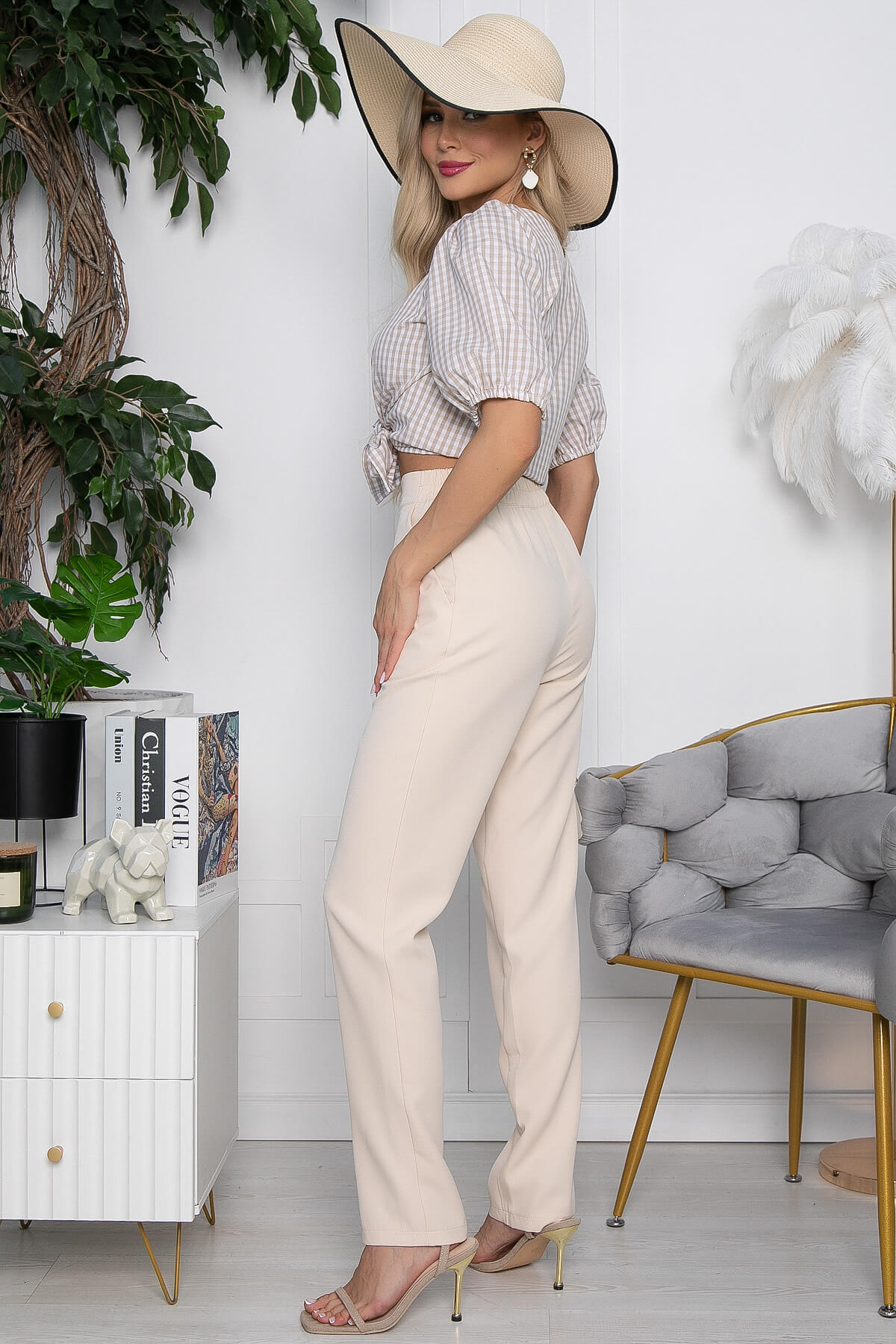 Брюки Власта (молочные) Б10456