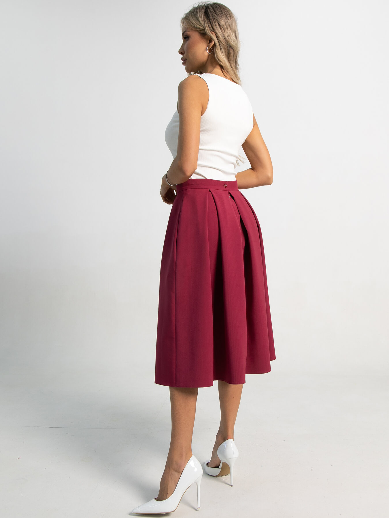 Юбка Санрайз (бордовая) Ю15558-3М