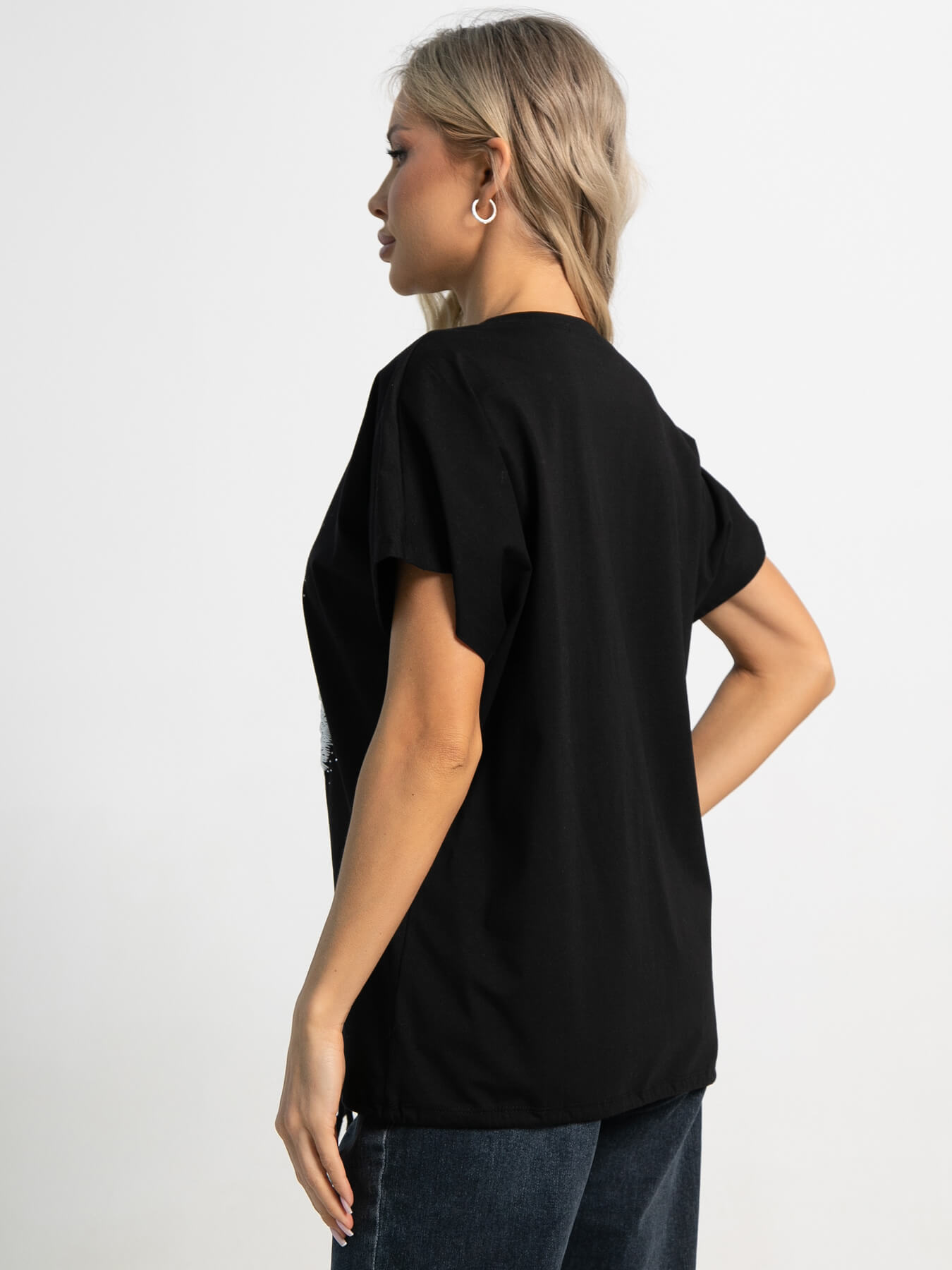 Блуза Фло (черная) Б15507-20М