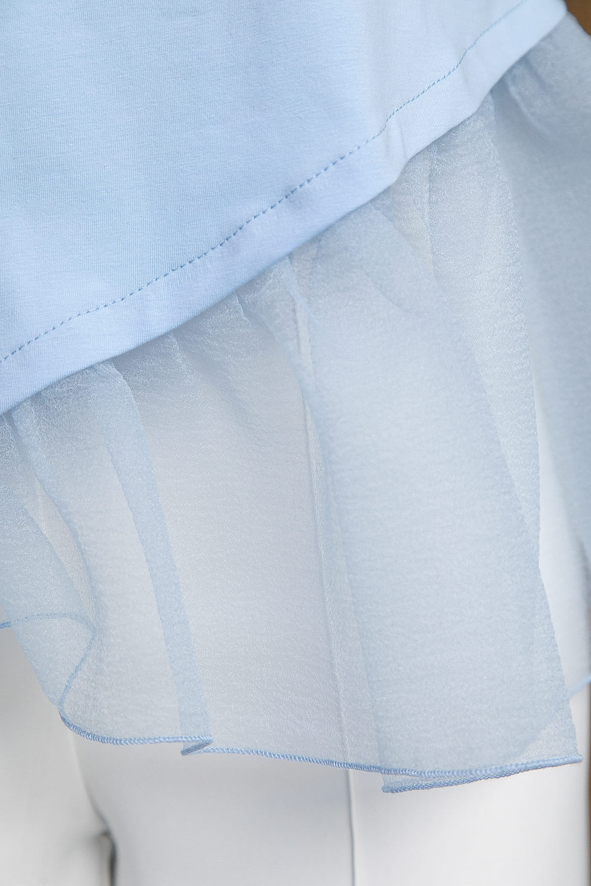 Блуза Нежный взгляд (голубая) Б13298-7М