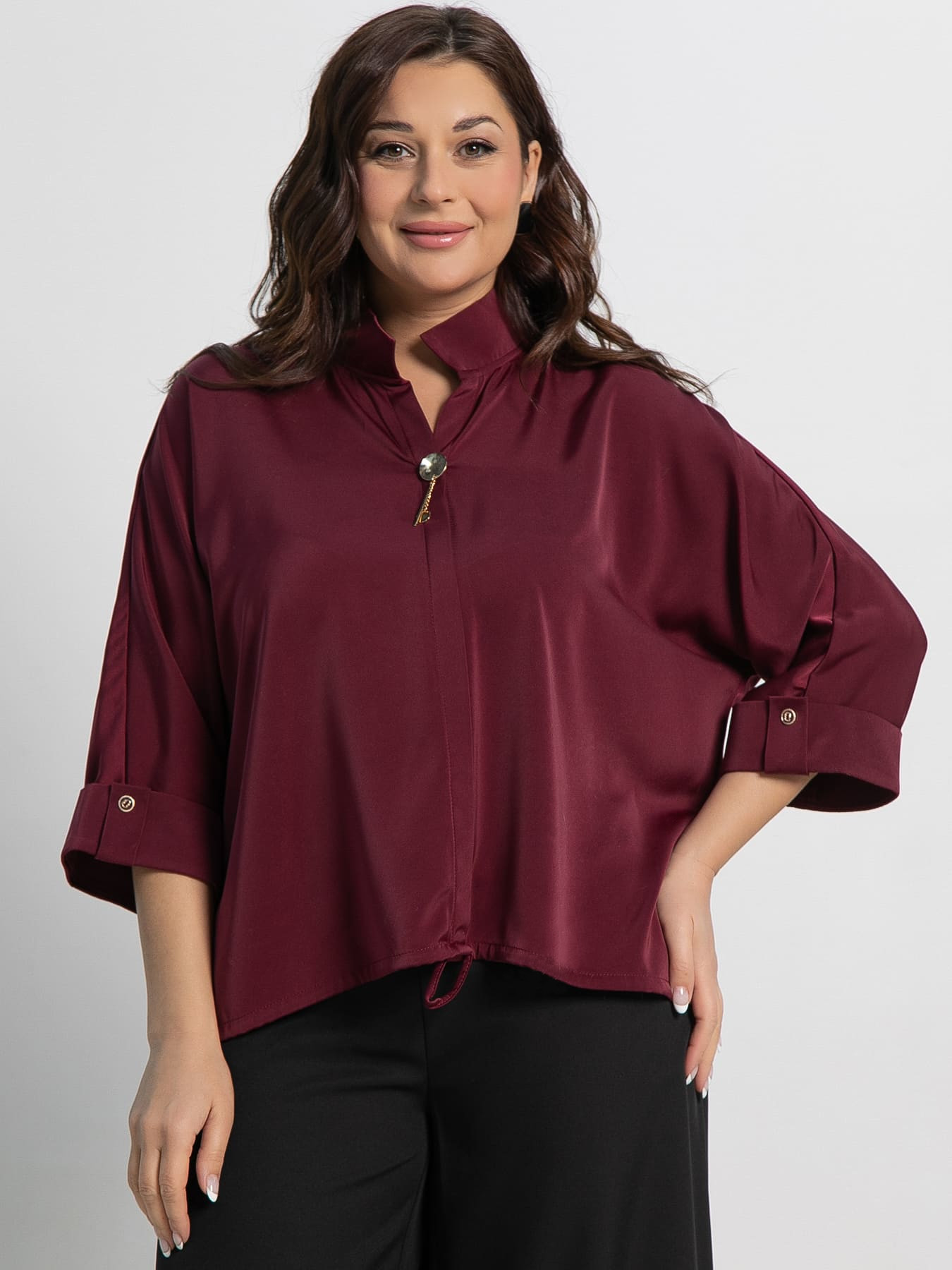 Блуза Серенада (бордовая) Б15135-24М