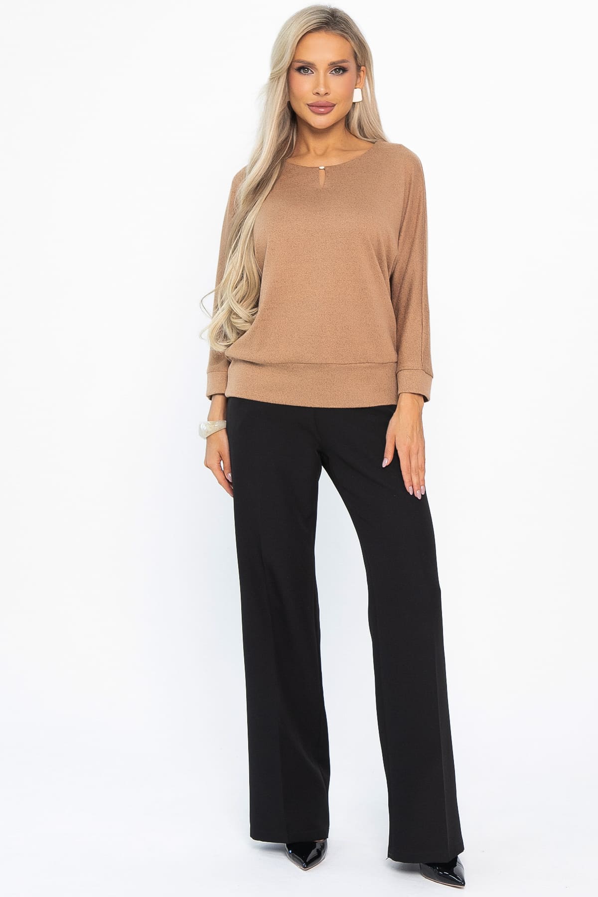 Джемпер трикотажный Претти (бежевый) Б14787-50М