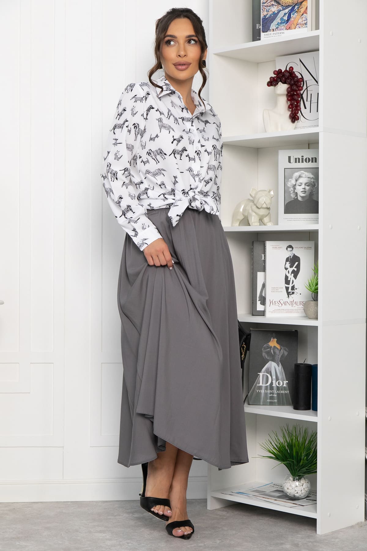 Юбка Сейла (серая) Ю13943-25М