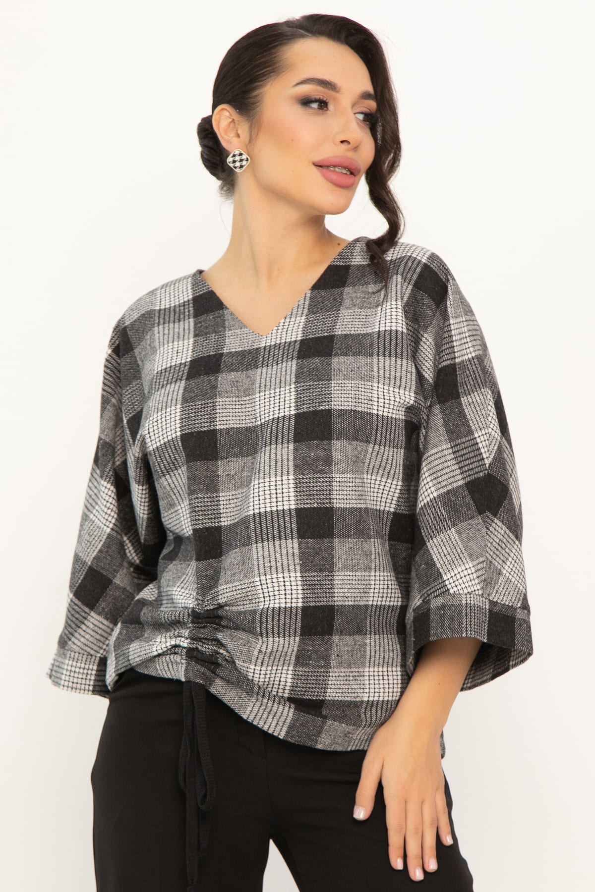 Блуза Ватсон (темно-серая) Б14686-12М