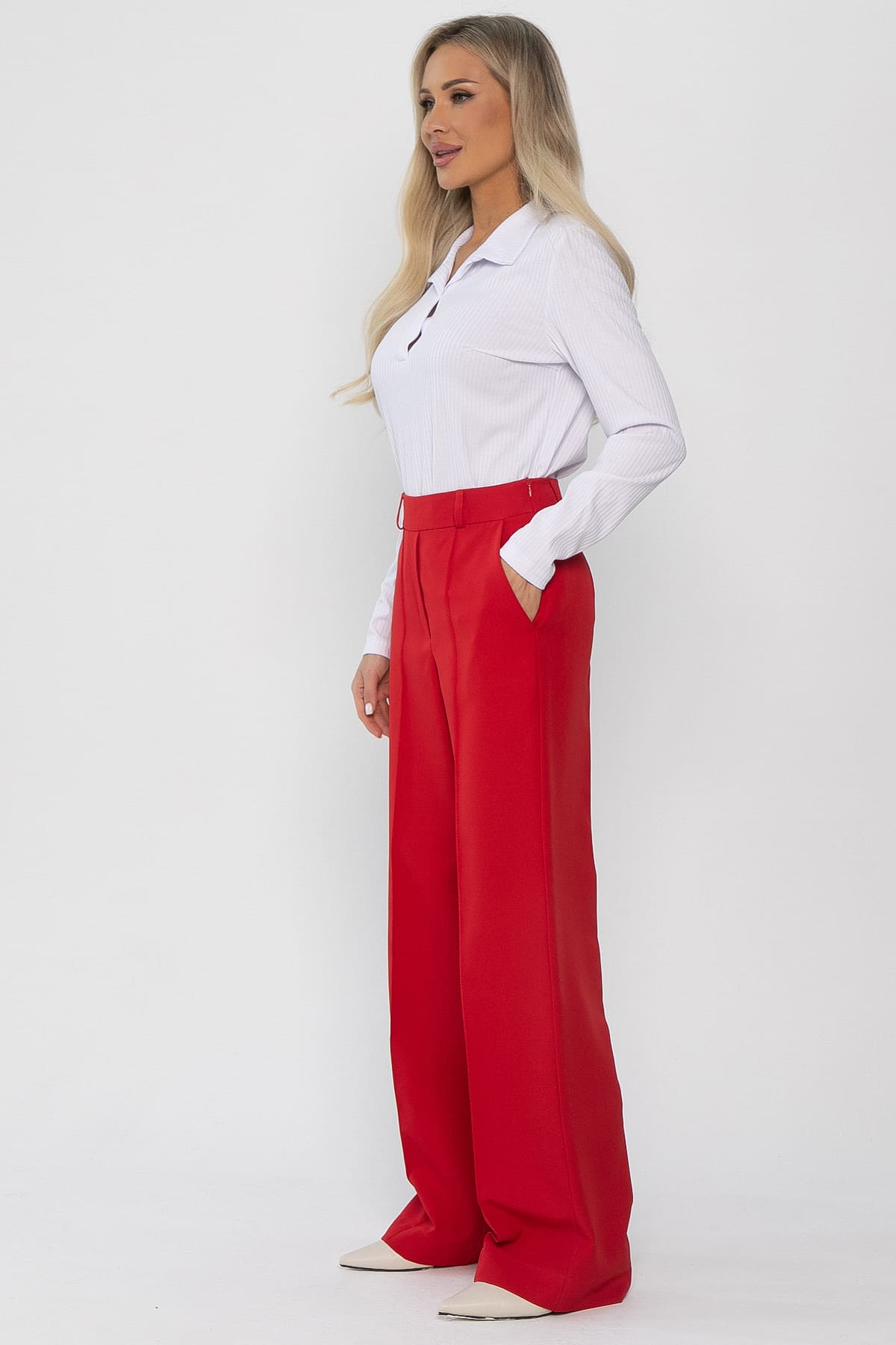 Брюки со стрелками Дэнди (красные) Б14365-30М