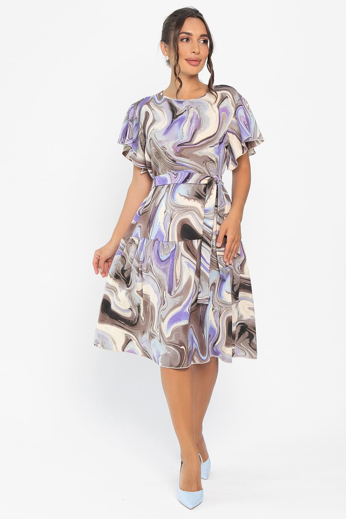 Платье Фантазия (серое) П13951-12М