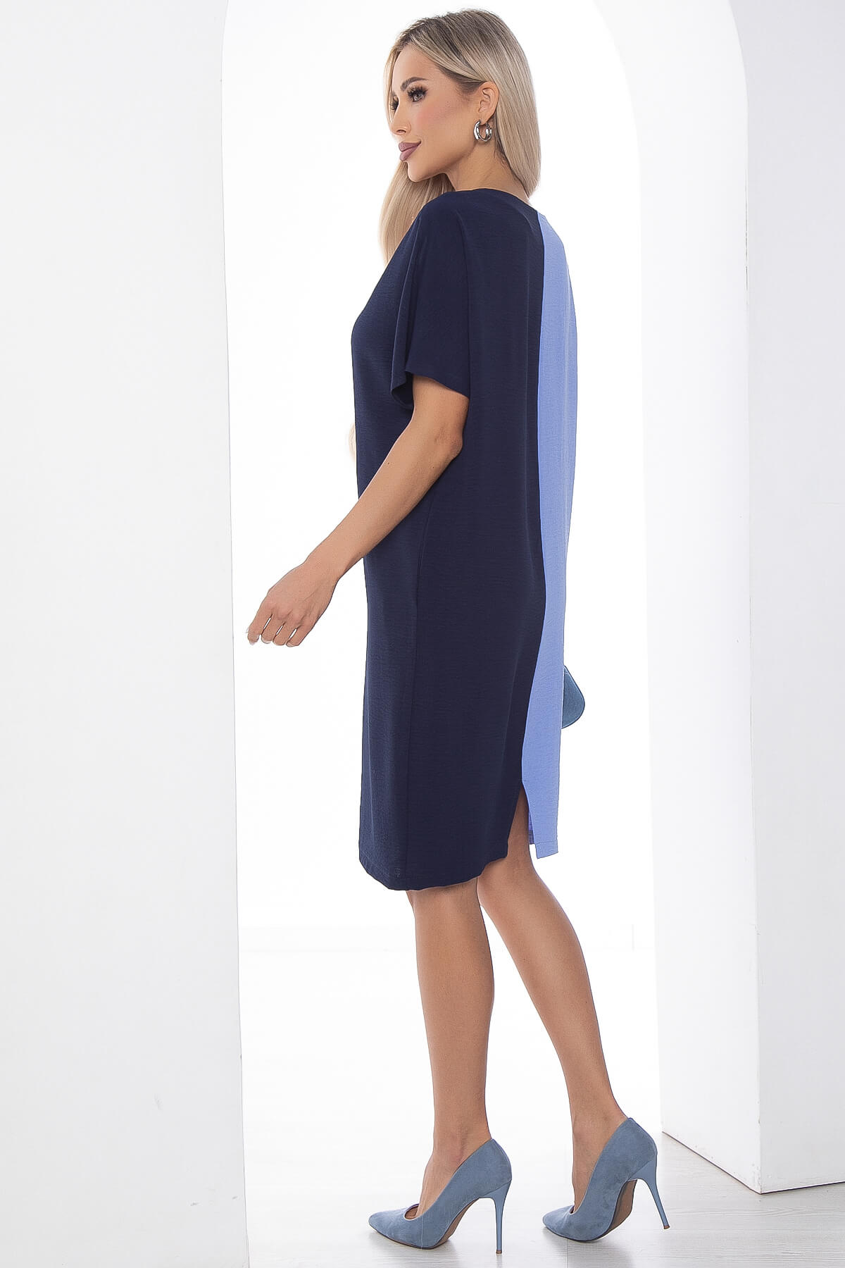 Платье Кайла (сине-голубое) П10248