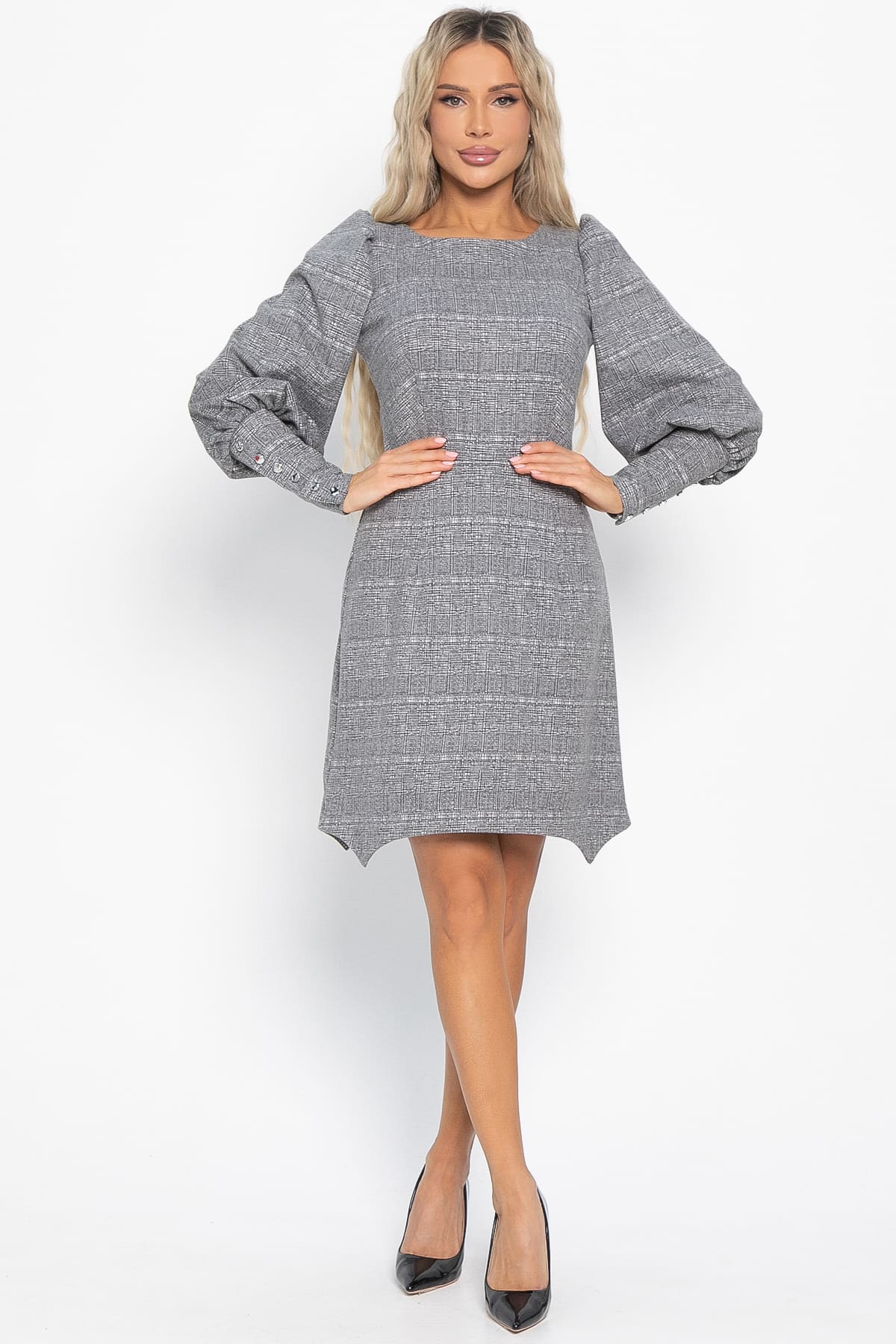 Платье Фелиция (серое) П14989-45М