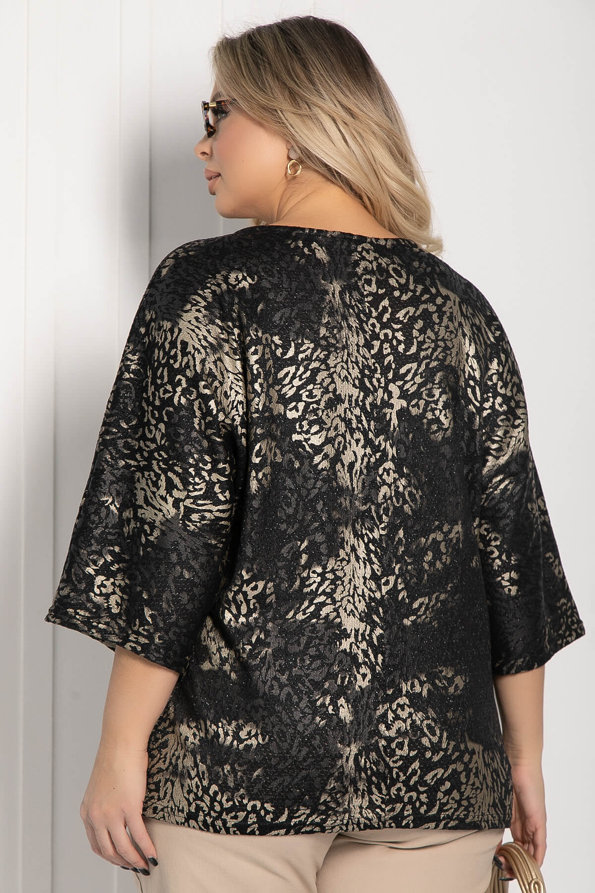 Блуза Австрия (черно-золотая) Б12535-27