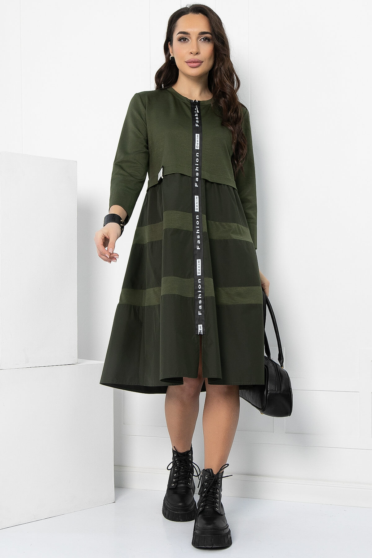 Платье Наири (хаки) П14427-5М