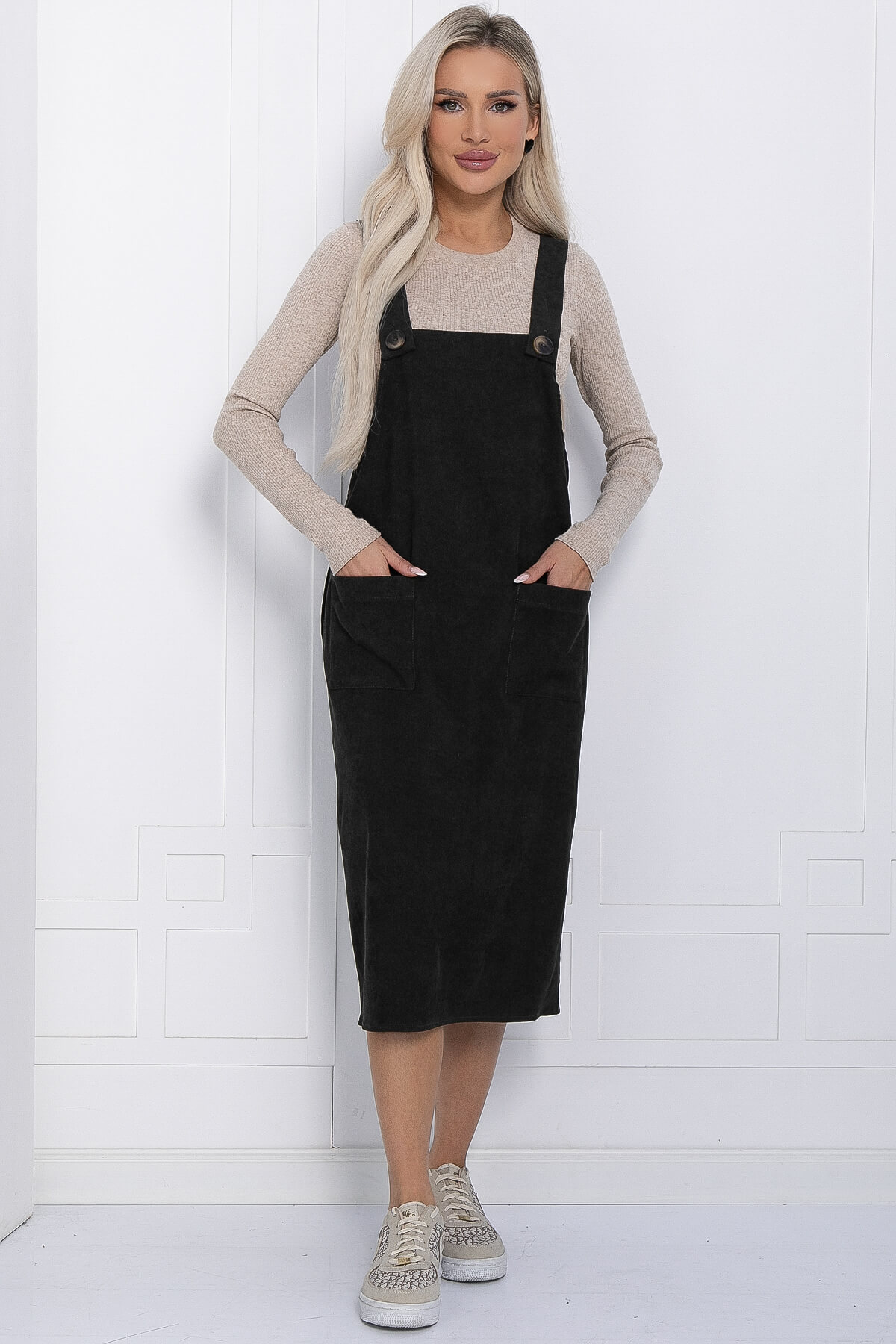 Сарафан Вельвета (серо-коричневый) П12254-2