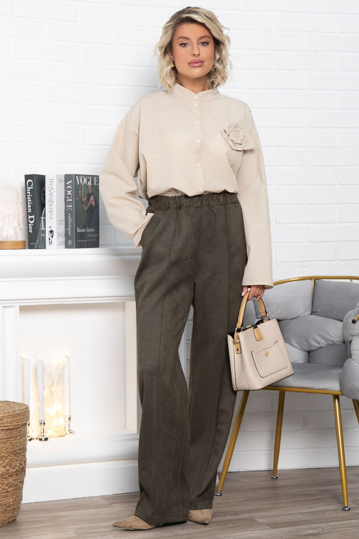 Брюки Лукас (зеленые) Б15032-39М