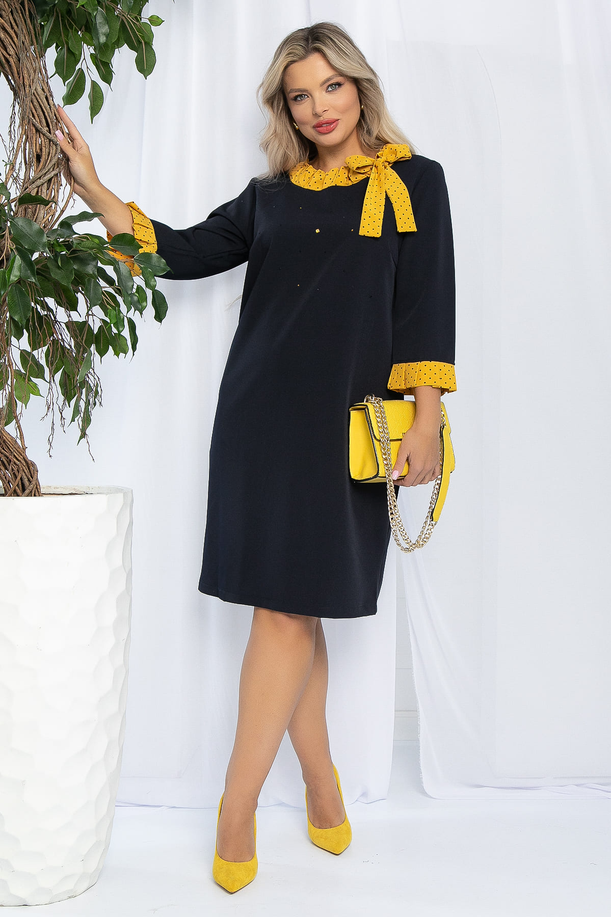 Платье Жемчужина (синее) П13233-24М